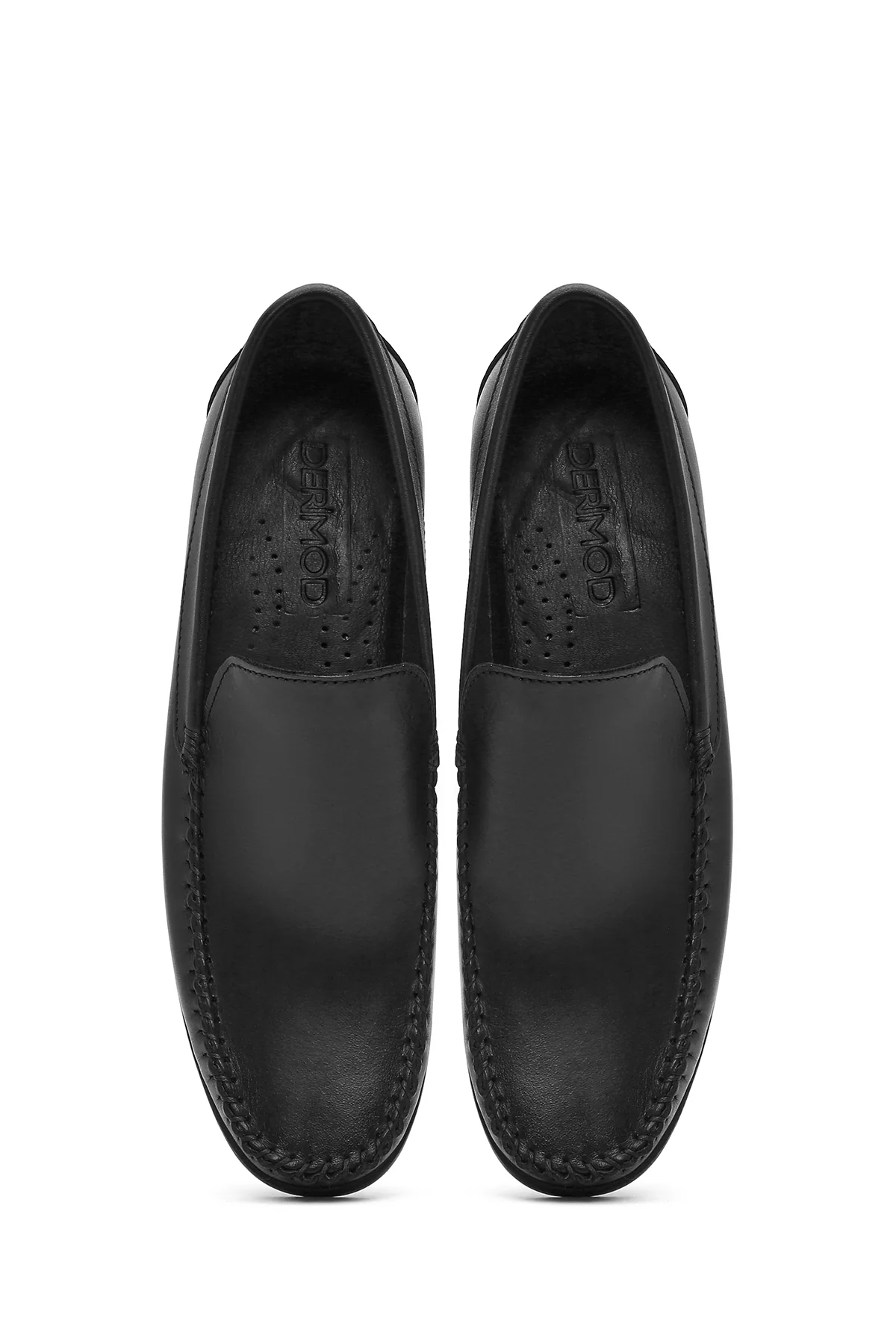 Erkek Siyah Deri Casual Loafer - Image 7