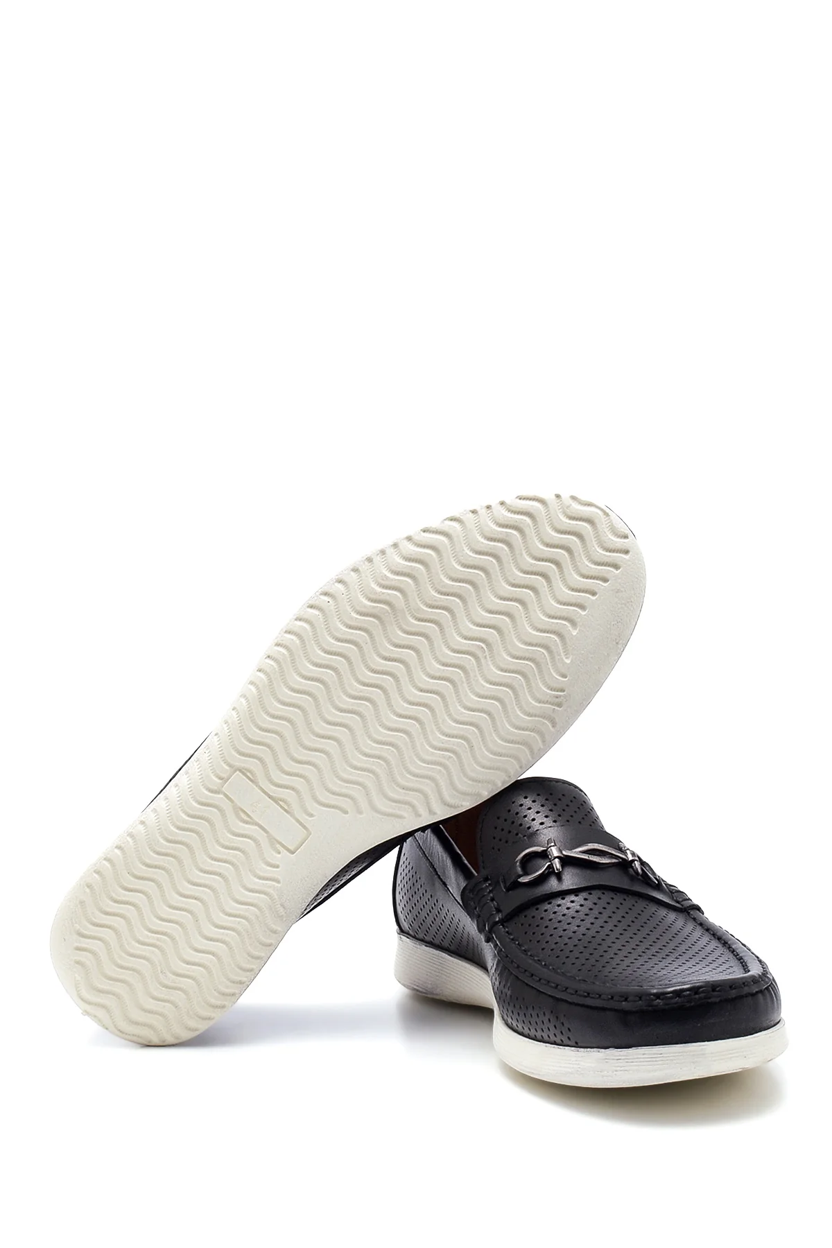 Erkek Siyah Deri Casual Loafer - Image 5