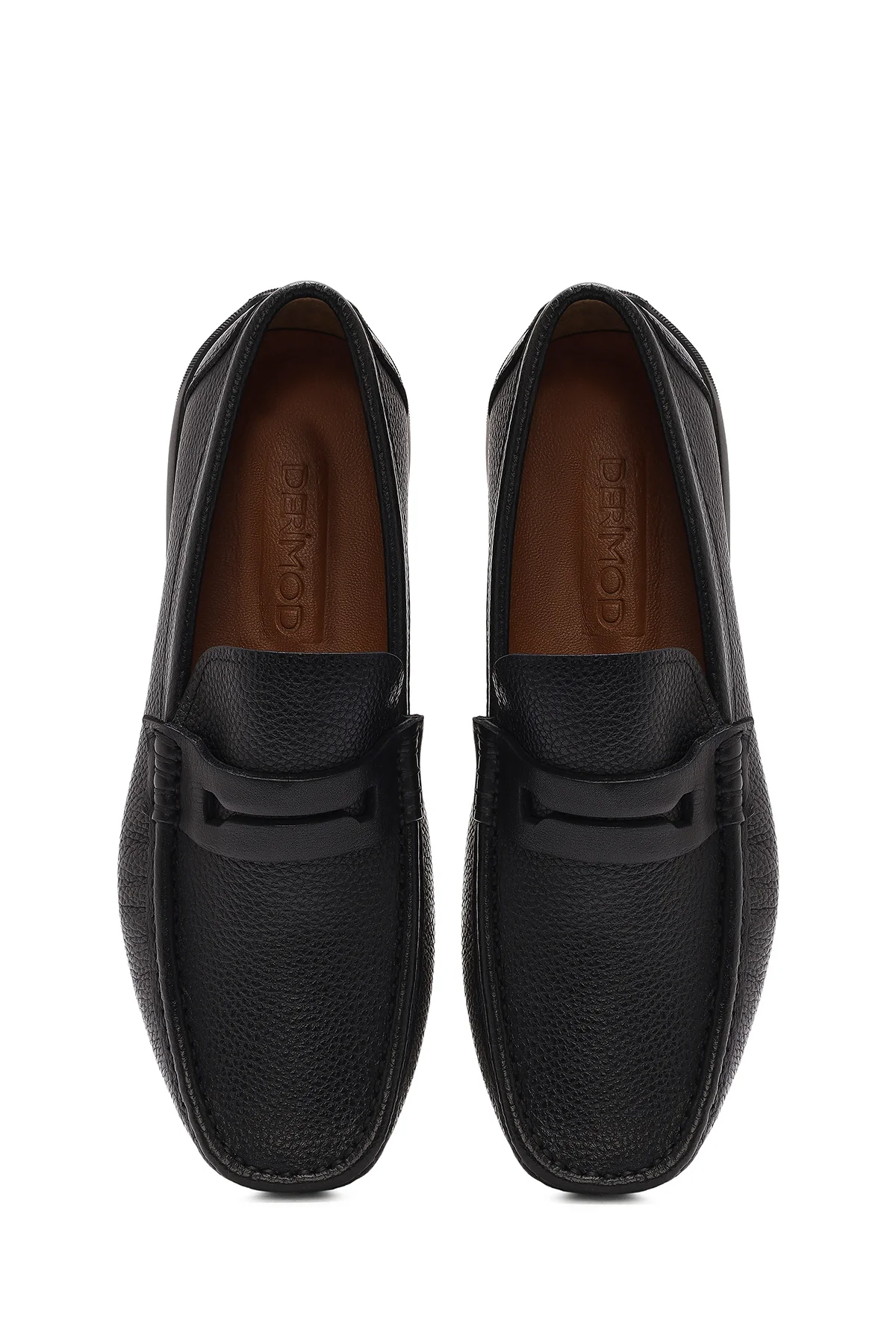 Erkek Siyah Deri Casual Loafer - Image 7