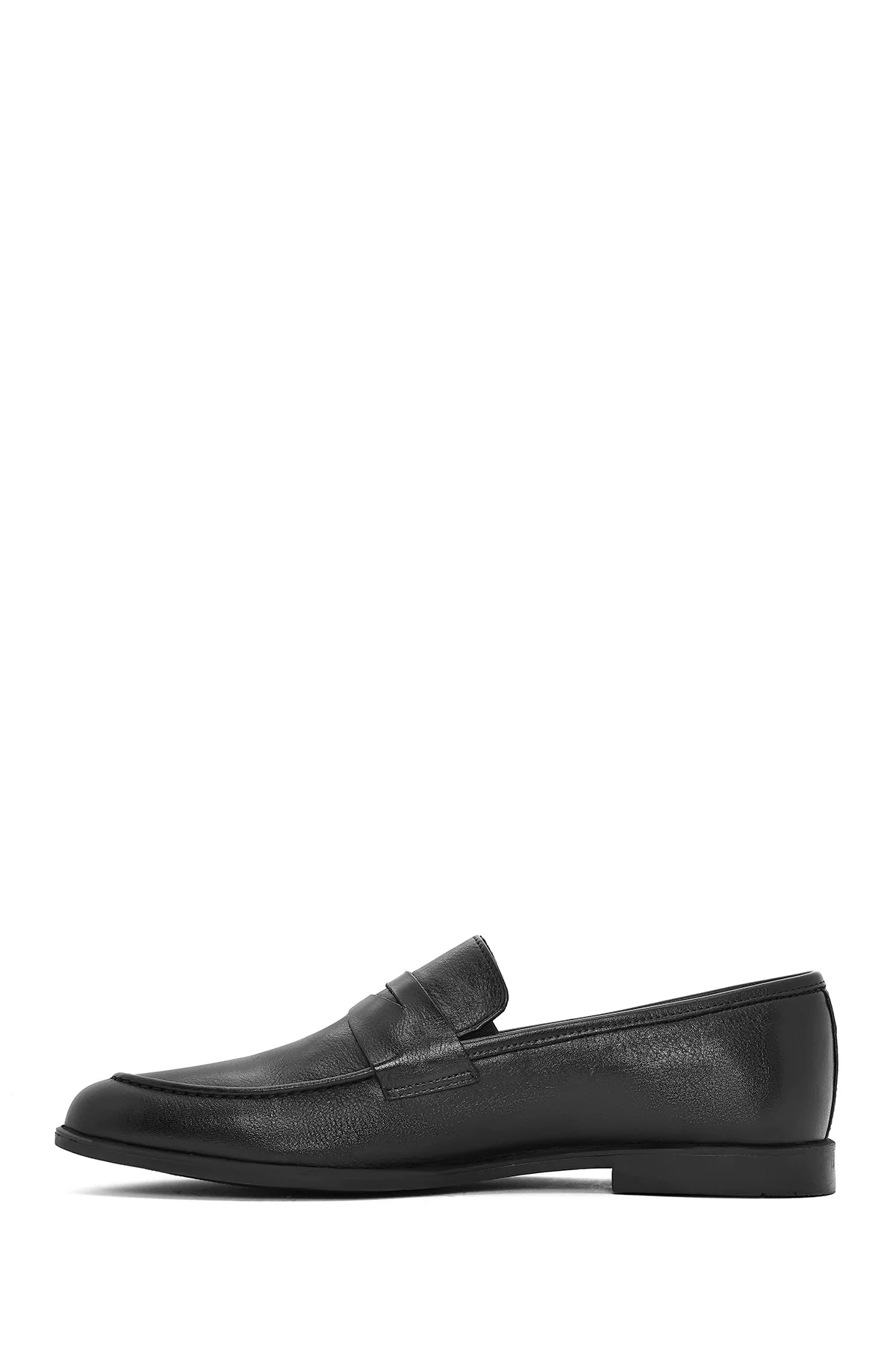 Erkek Siyah Deri Casual Loafer - Image 2