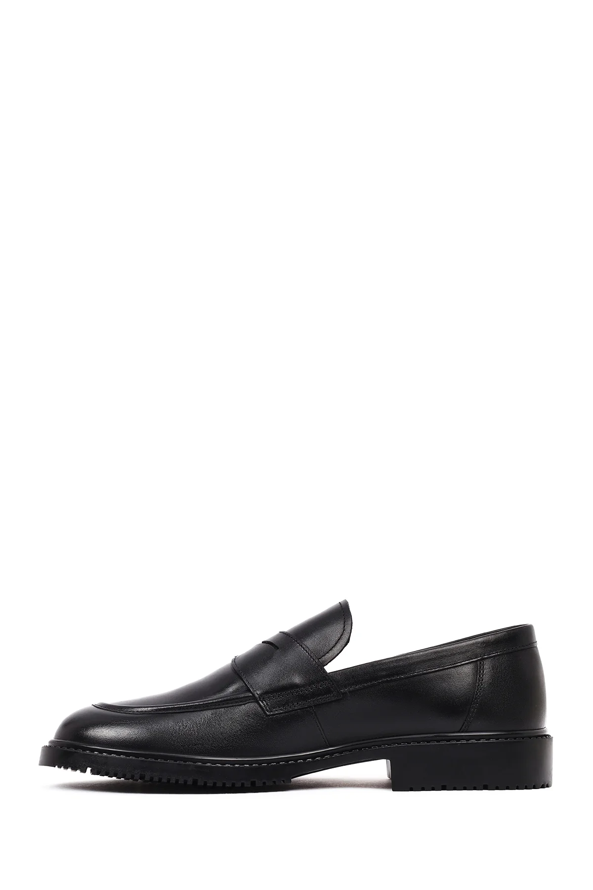 Erkek Siyah Deri Casual Loafer - Image 2