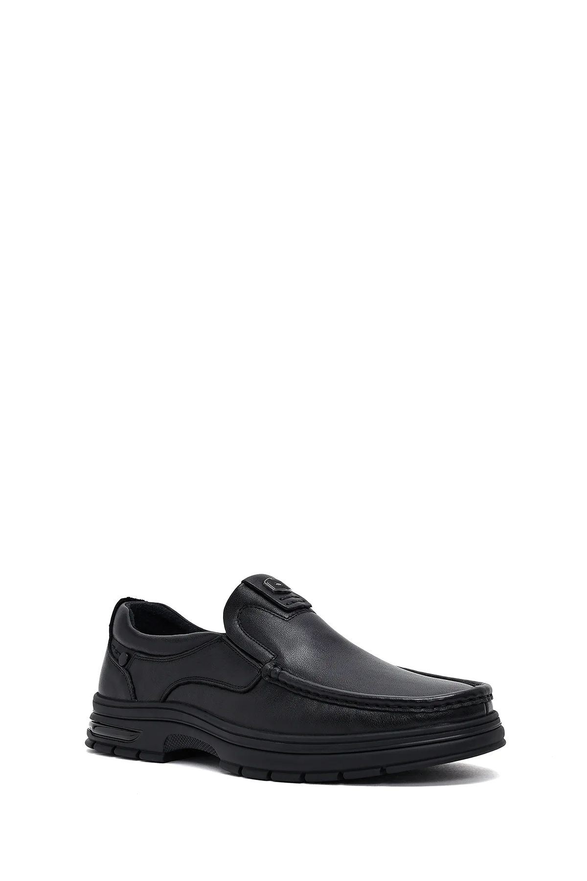Erkek Siyah Deri Casual Loafer - Image 6