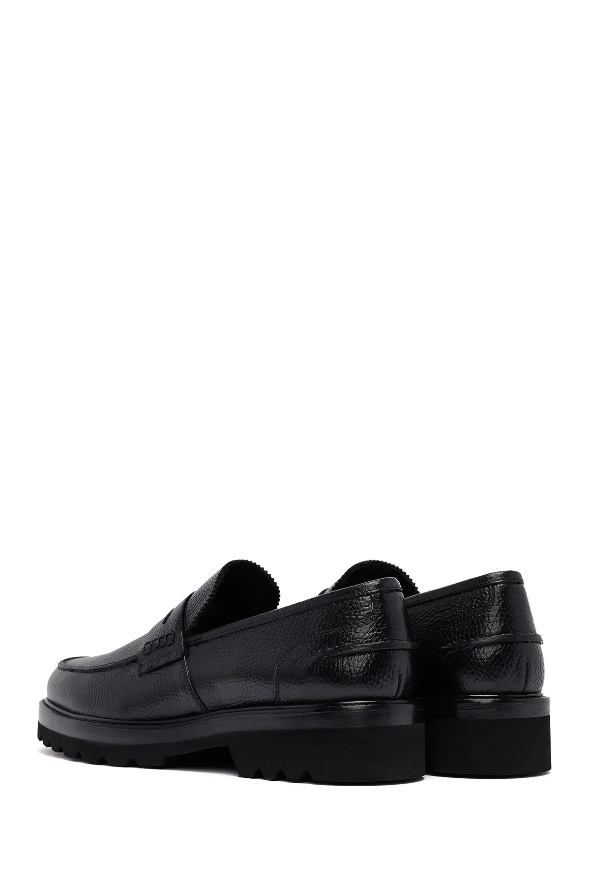 Erkek Siyah Deri Casual Loafer - Image 5