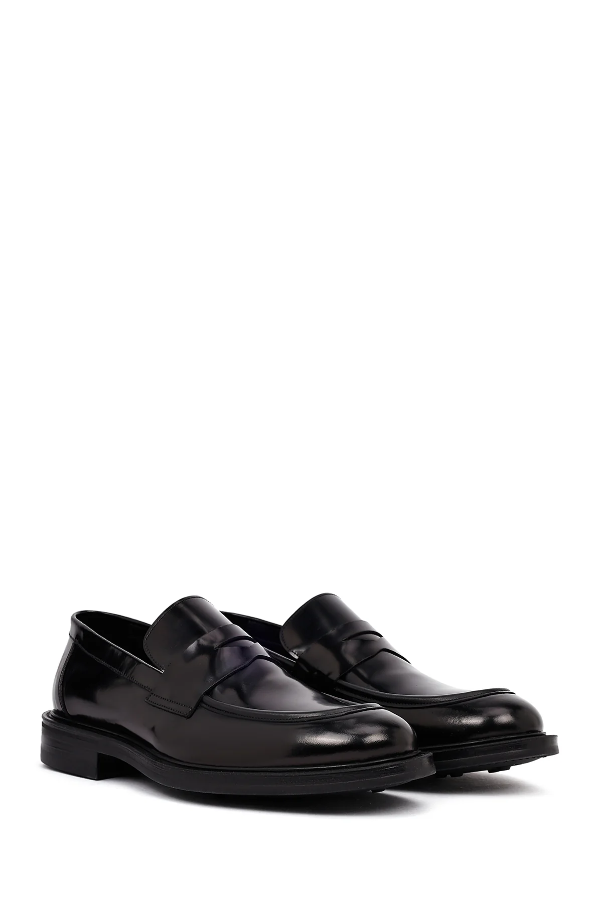 Erkek Siyah Deri Casual Loafer - Image 3