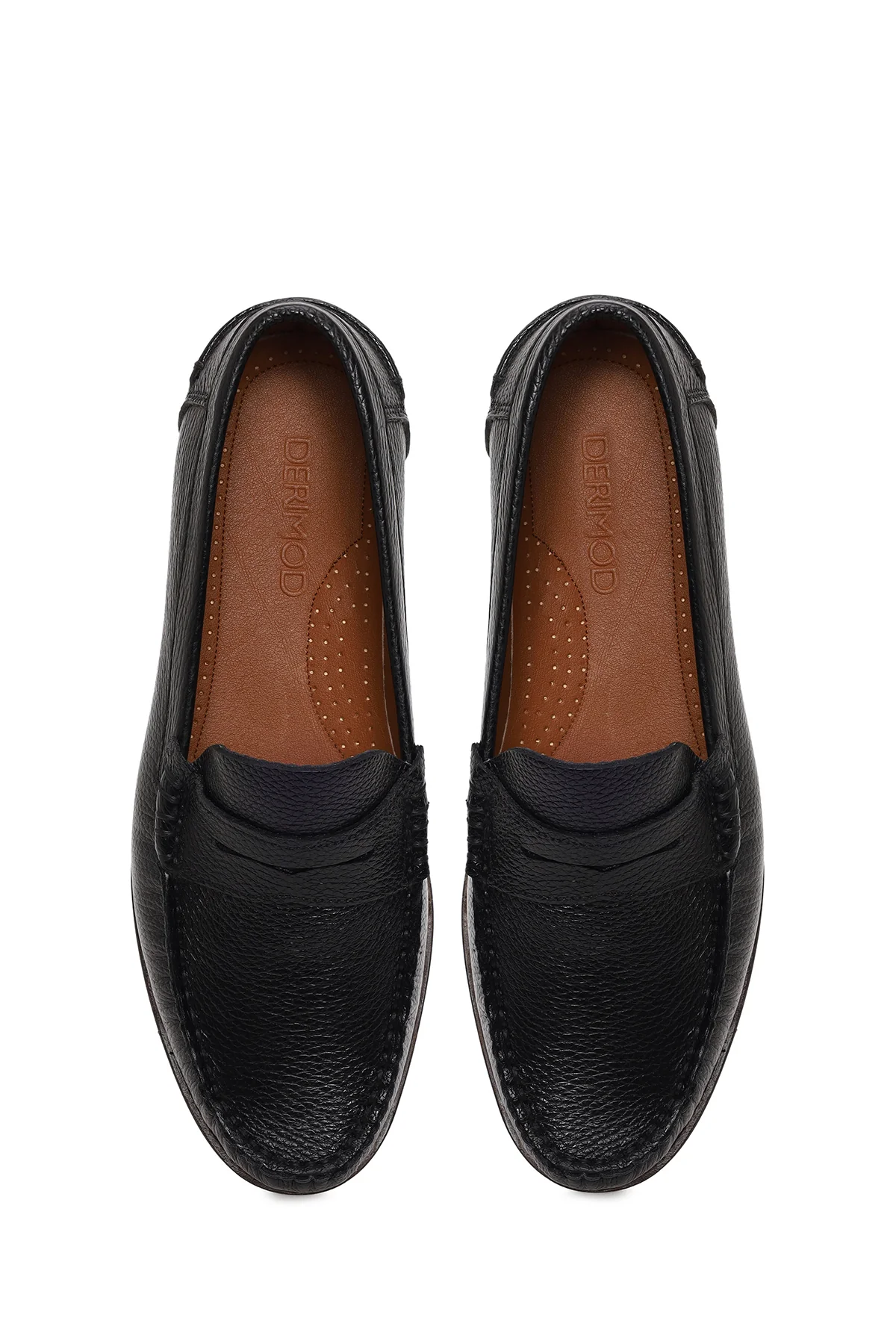 Erkek Siyah Deri Casual Loafer - Image 5