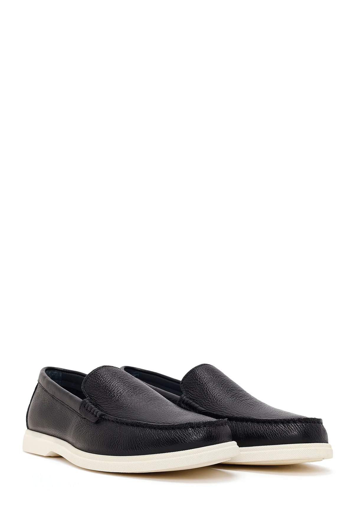 Erkek Siyah Deri Casual Loafer - Image 2