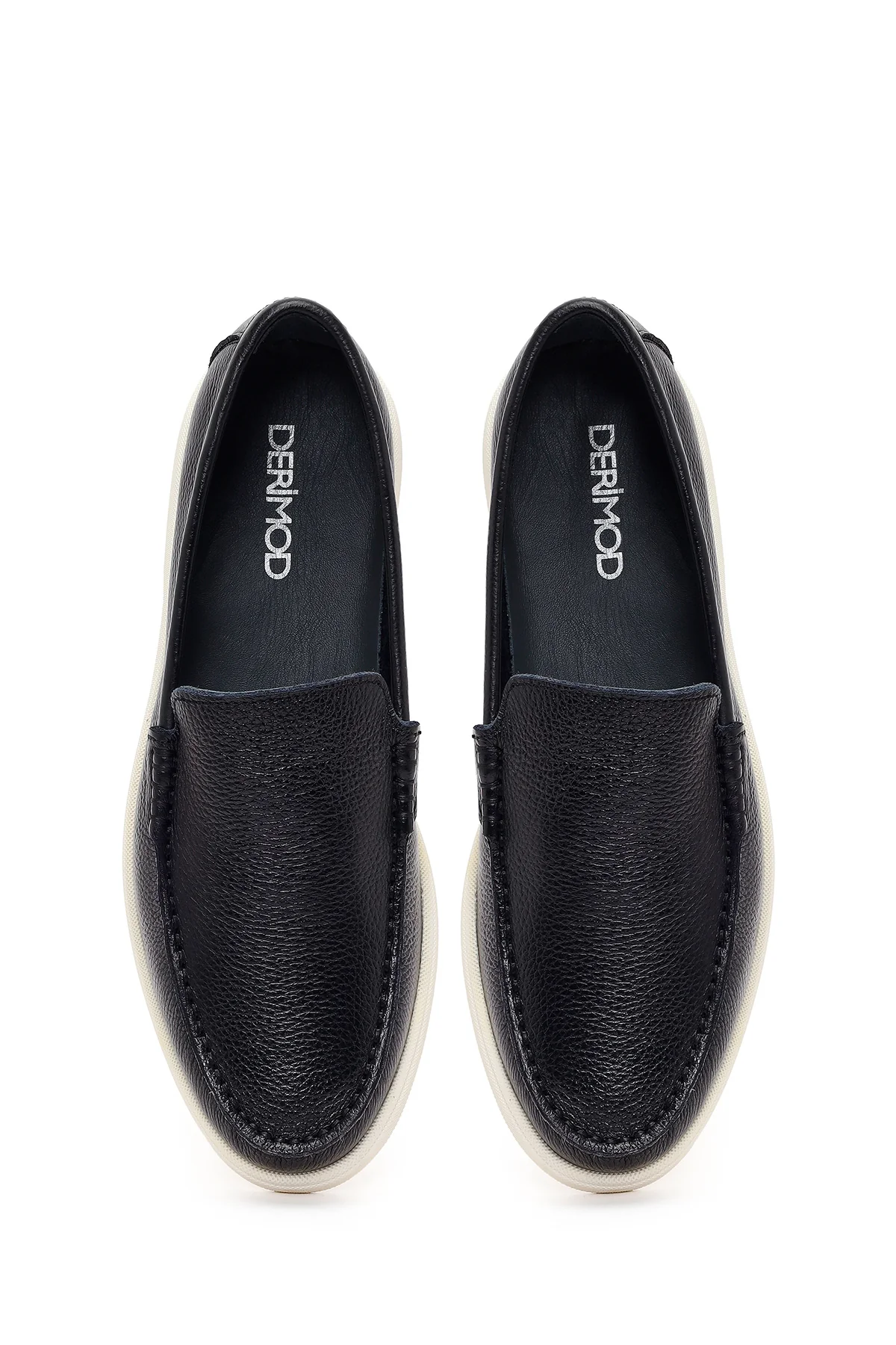 Erkek Siyah Deri Casual Loafer - Image 4