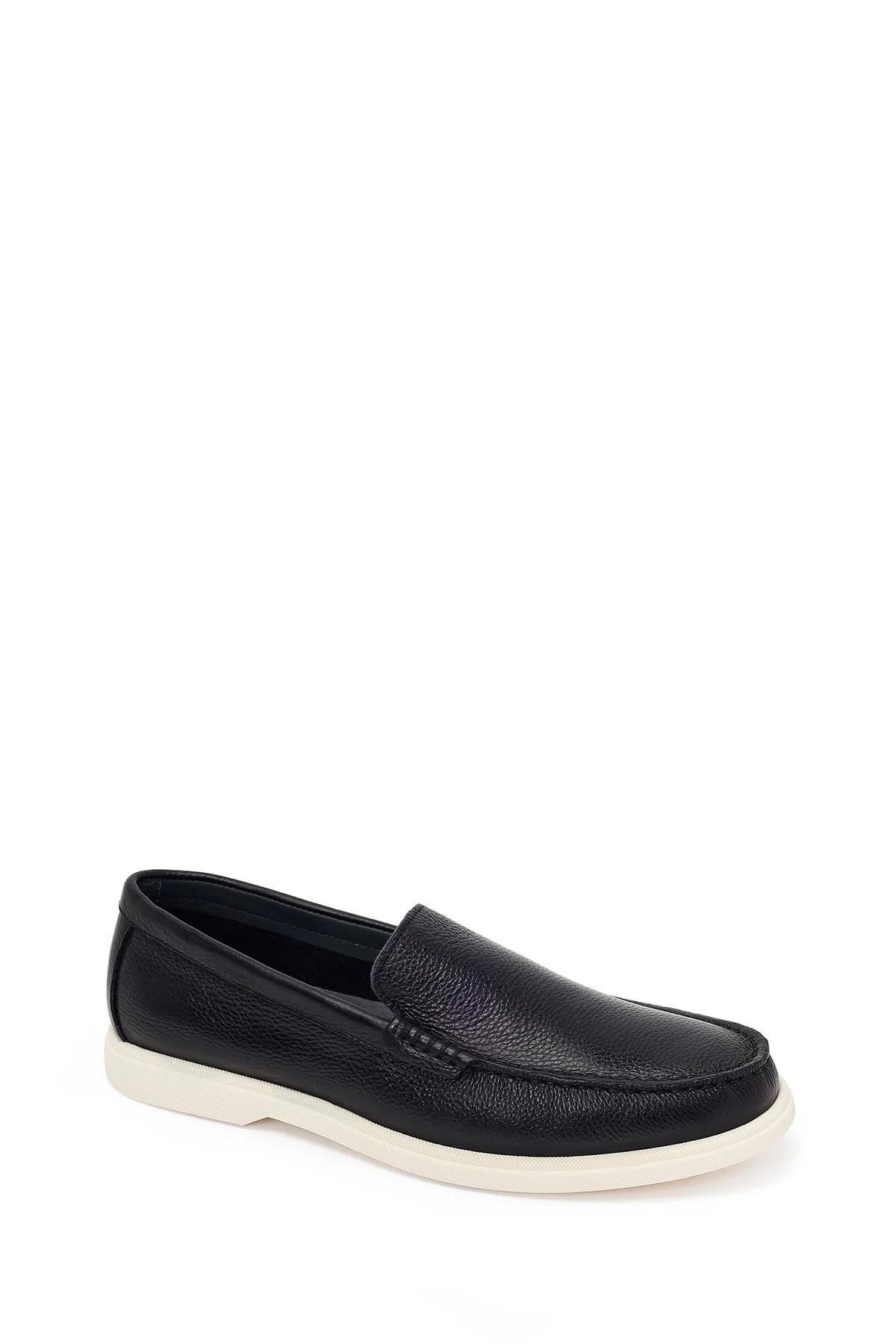 Erkek Siyah Deri Casual Loafer - Image 7