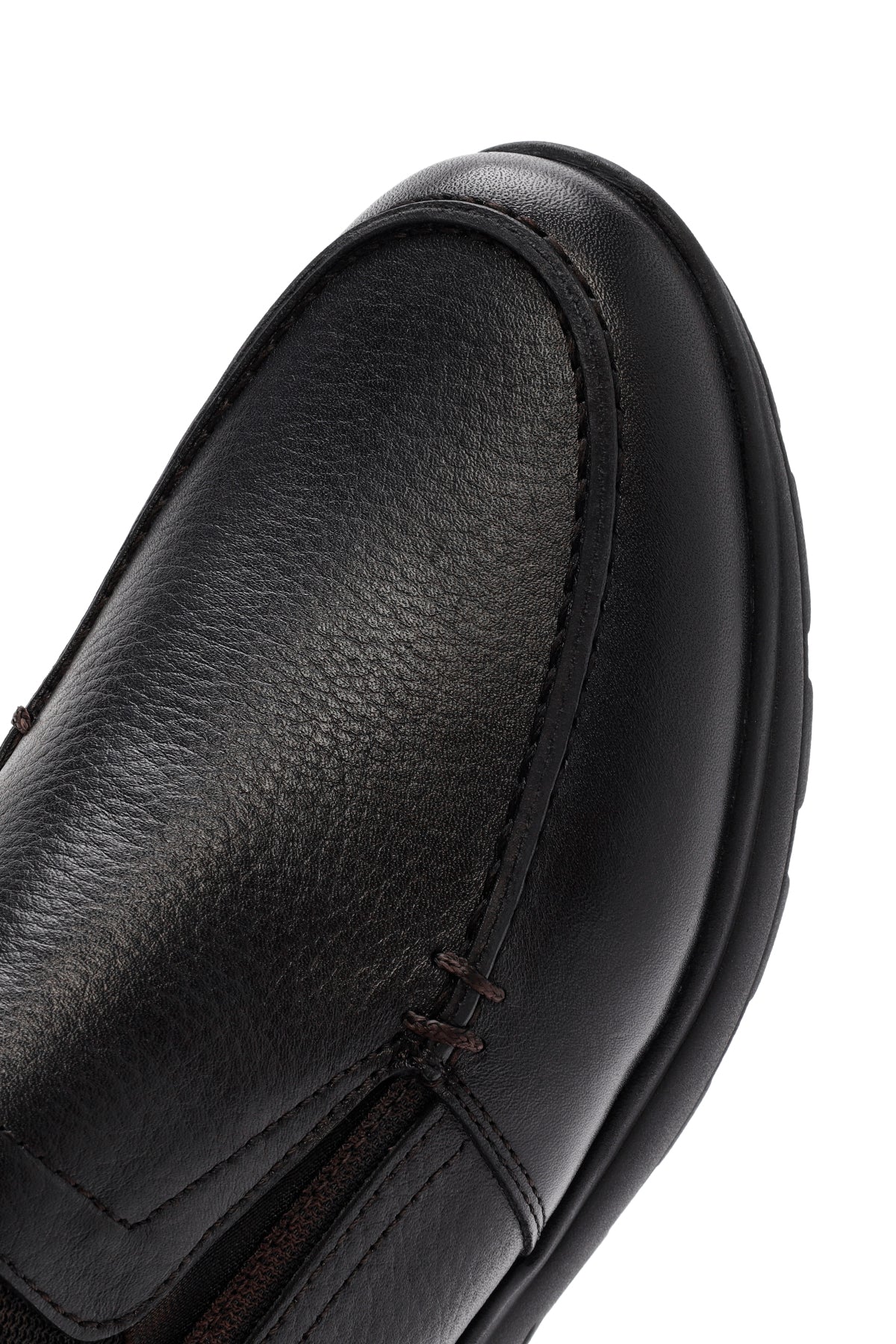 Erkek Siyah Deri Comfort Loafer - Image 10