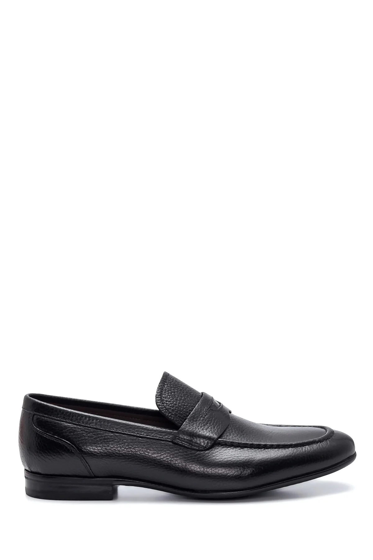 Erkek Siyah Deri Klasik Loafer
