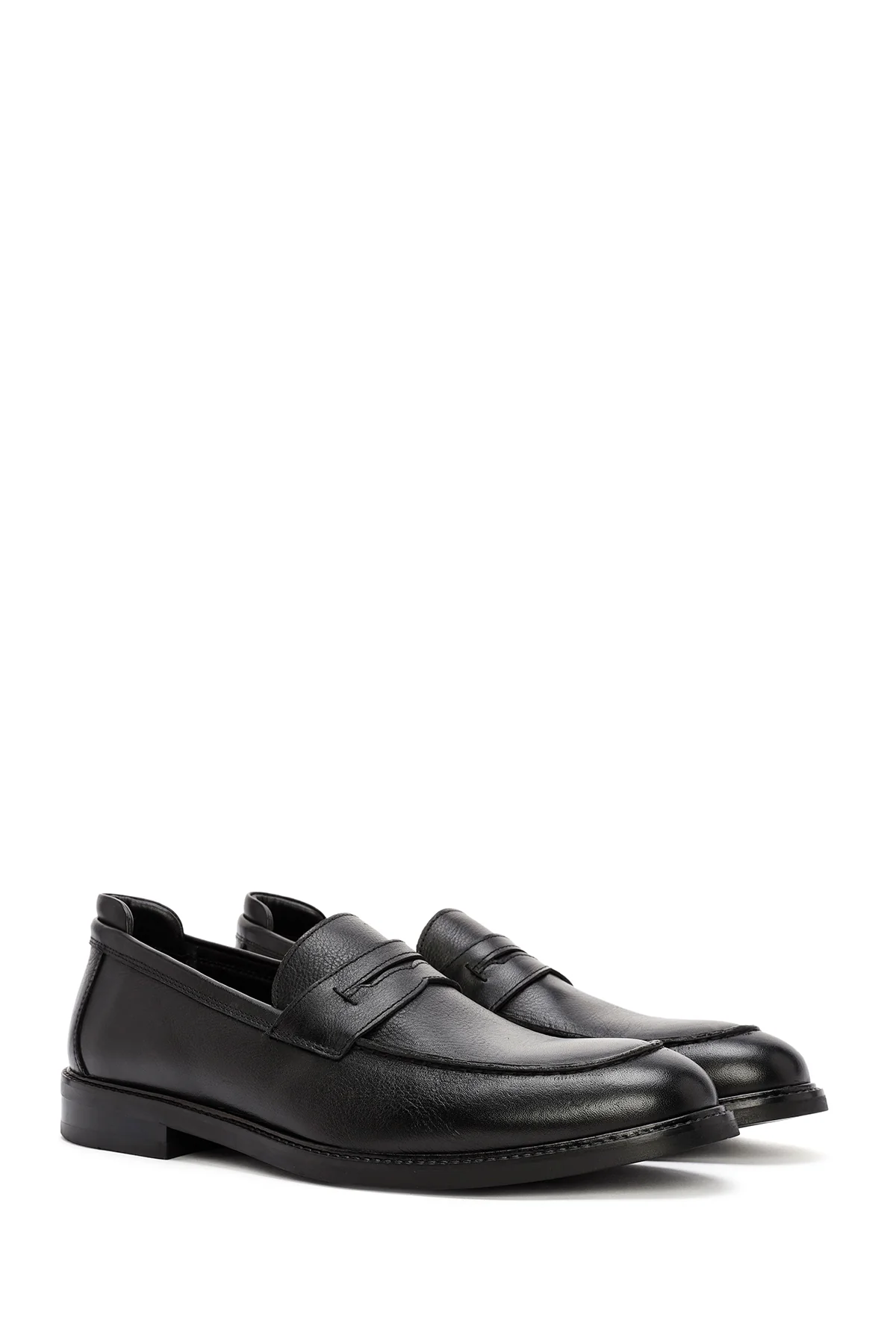 Erkek Siyah Deri Klasik Loafer - Image 3