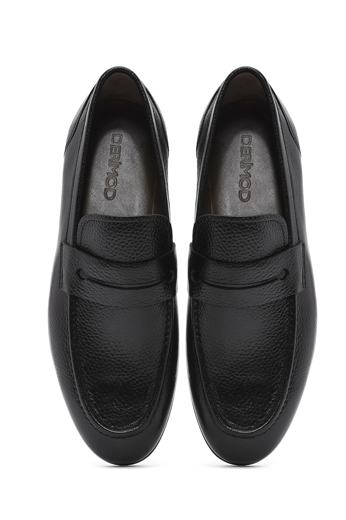 Erkek Siyah Deri Klasik Loafer - Image 7