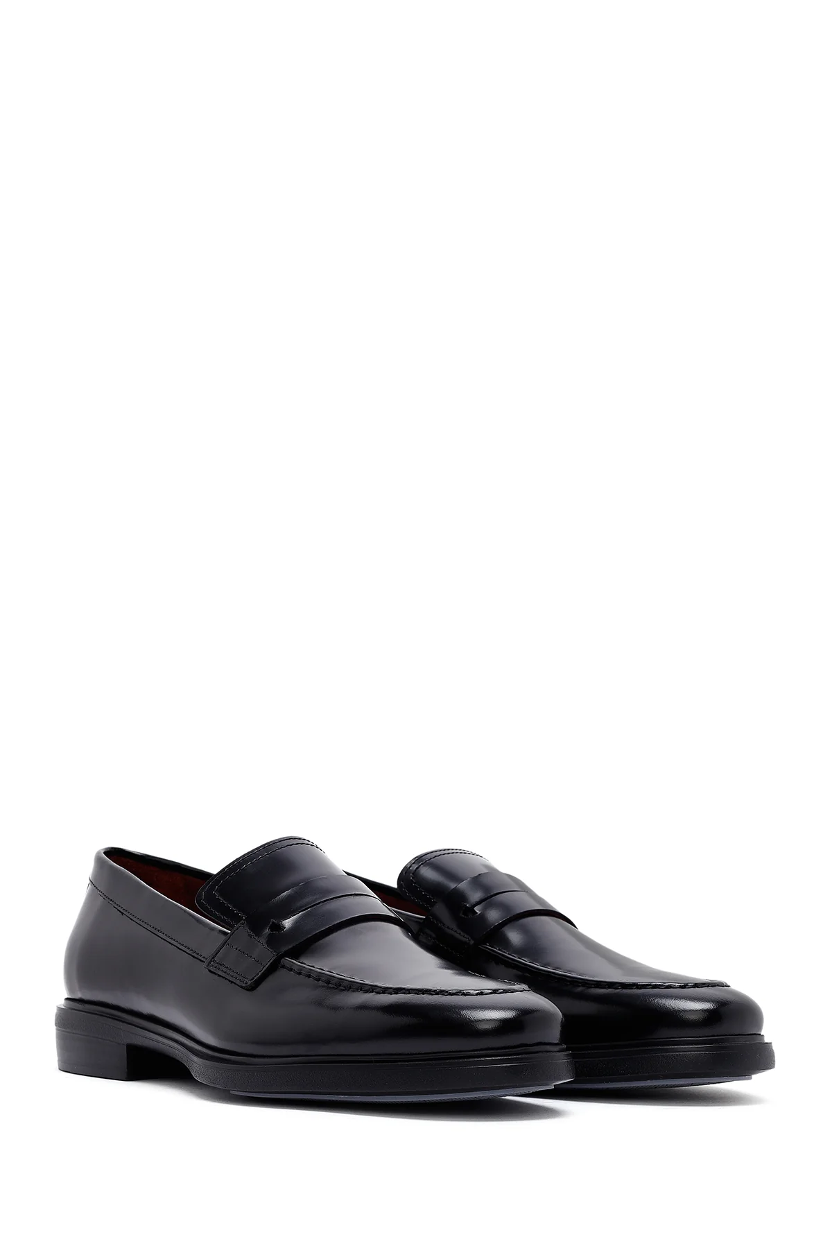 Erkek Siyah Deri Klasik Loafer - Image 3
