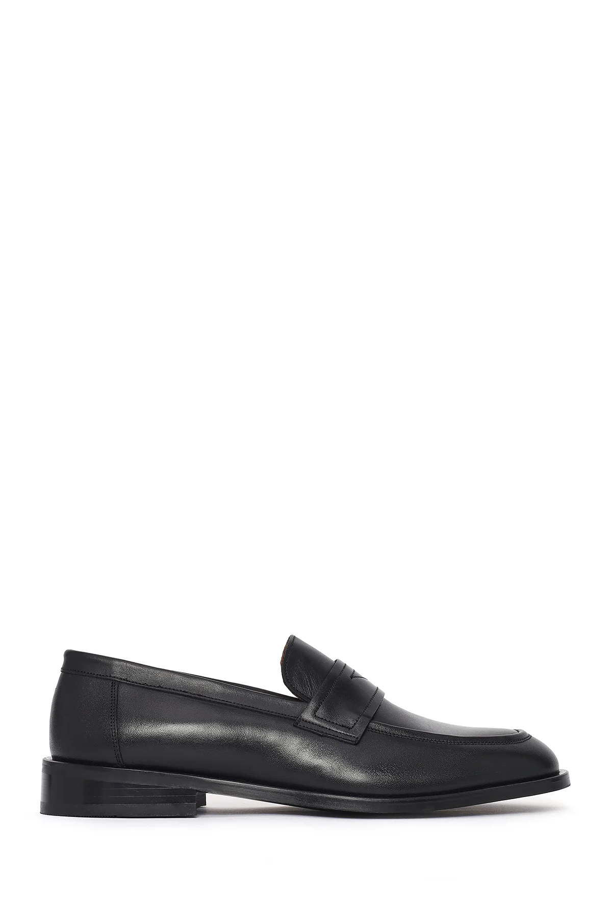Erkek Siyah Deri Klasik Loafer