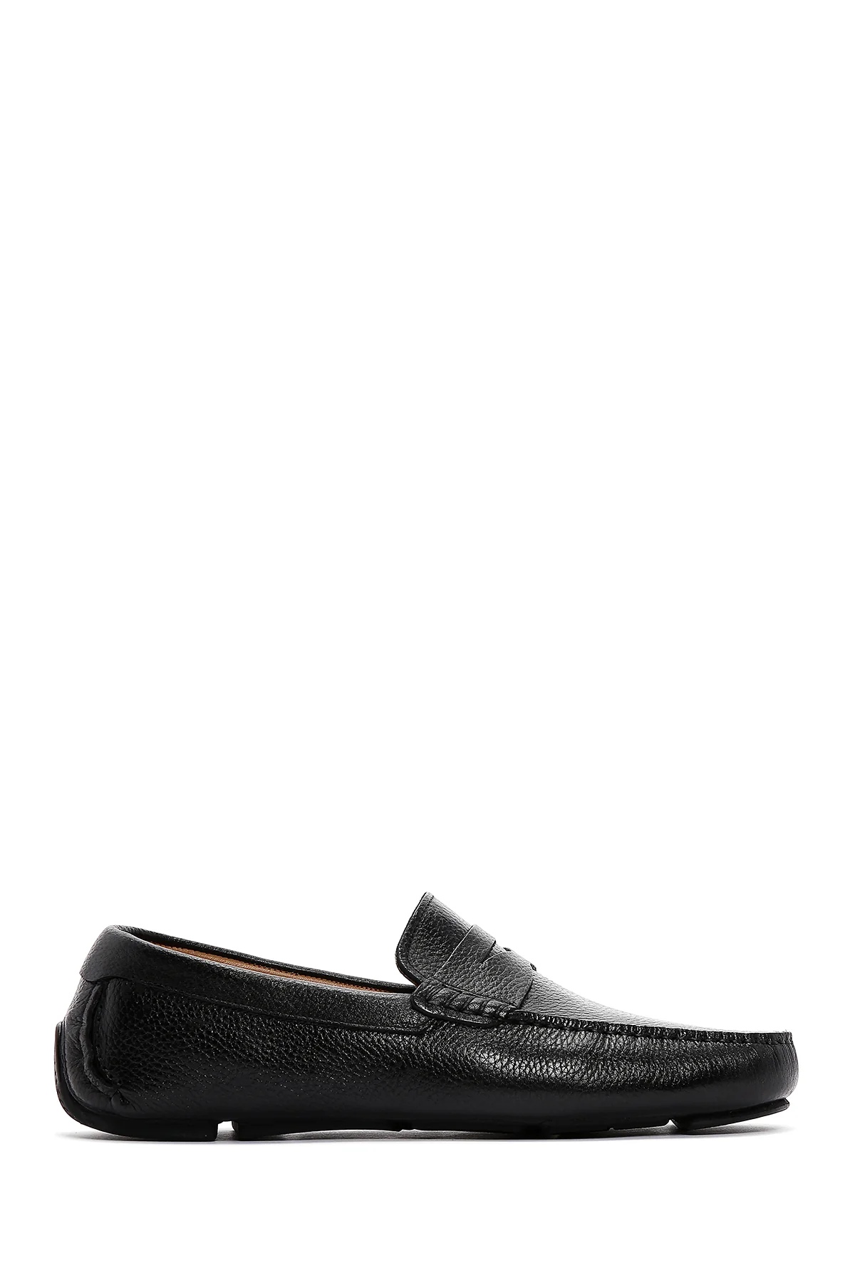 Erkek Siyah Deri Loafer