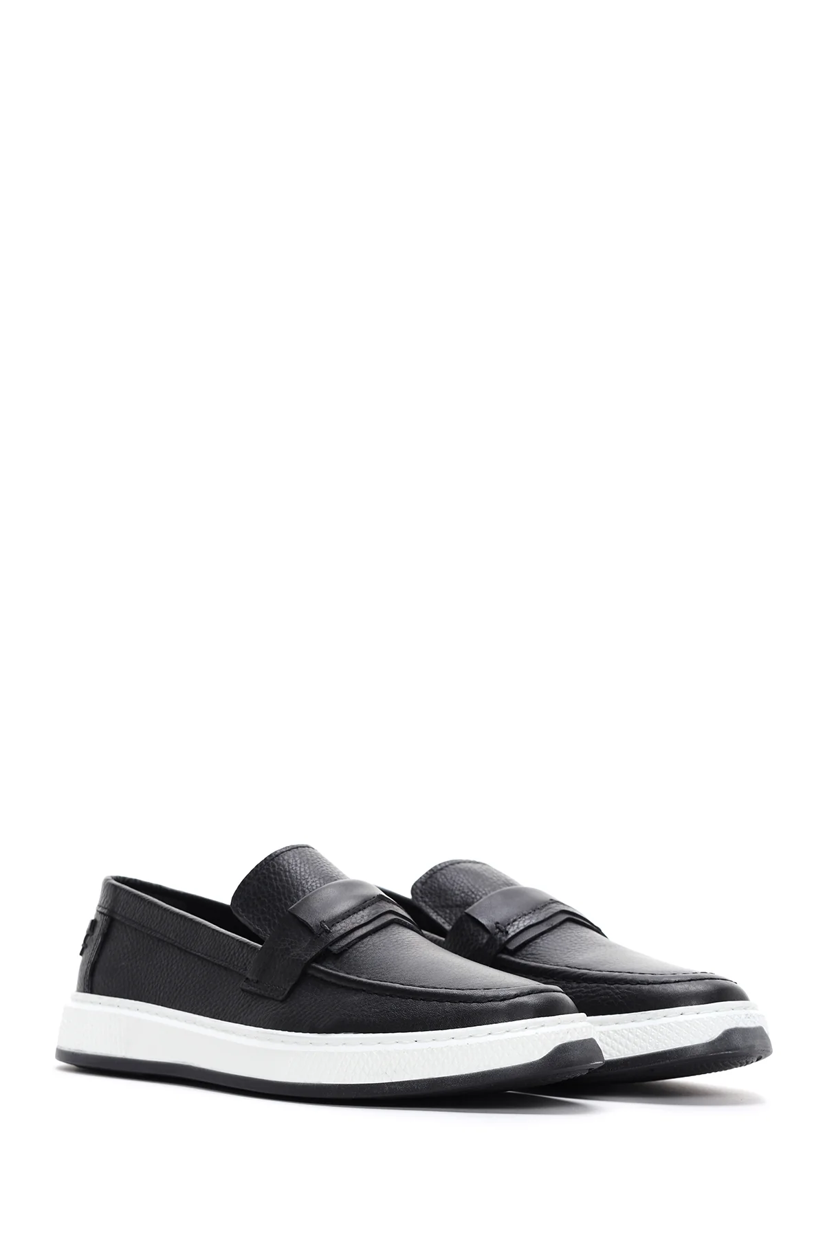 Erkek Siyah Deri Loafer - Image 3