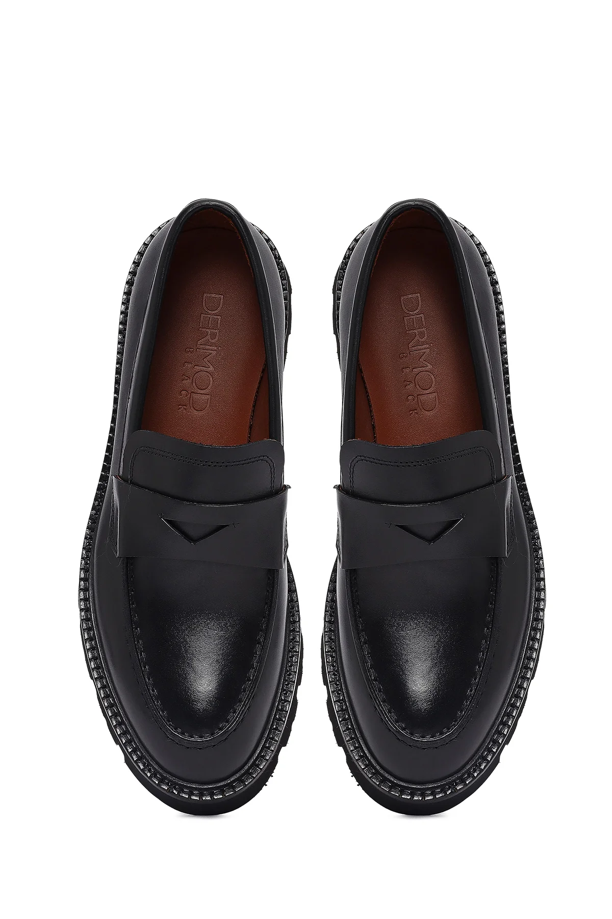 Erkek Siyah Deri Loafer - Image 7