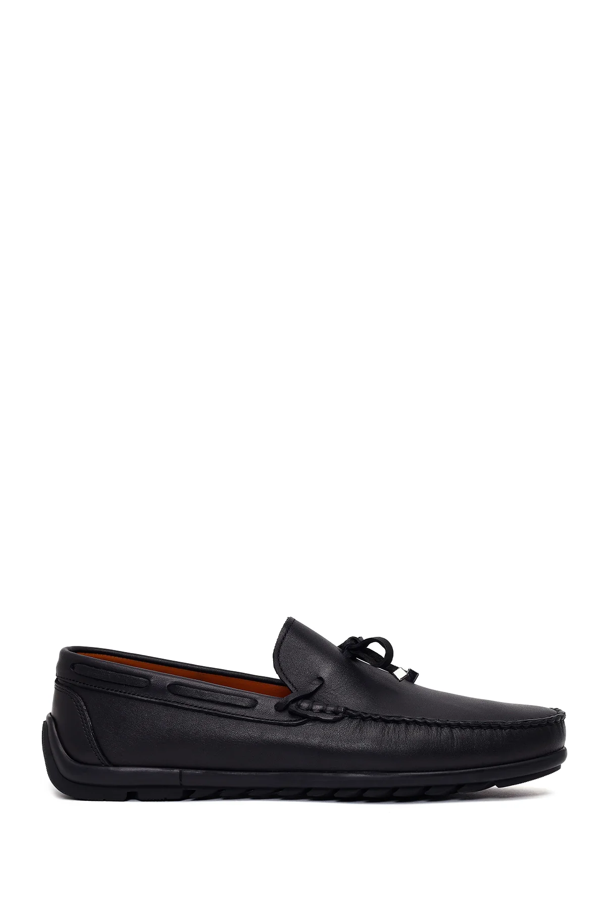 Erkek Siyah Deri Loafer