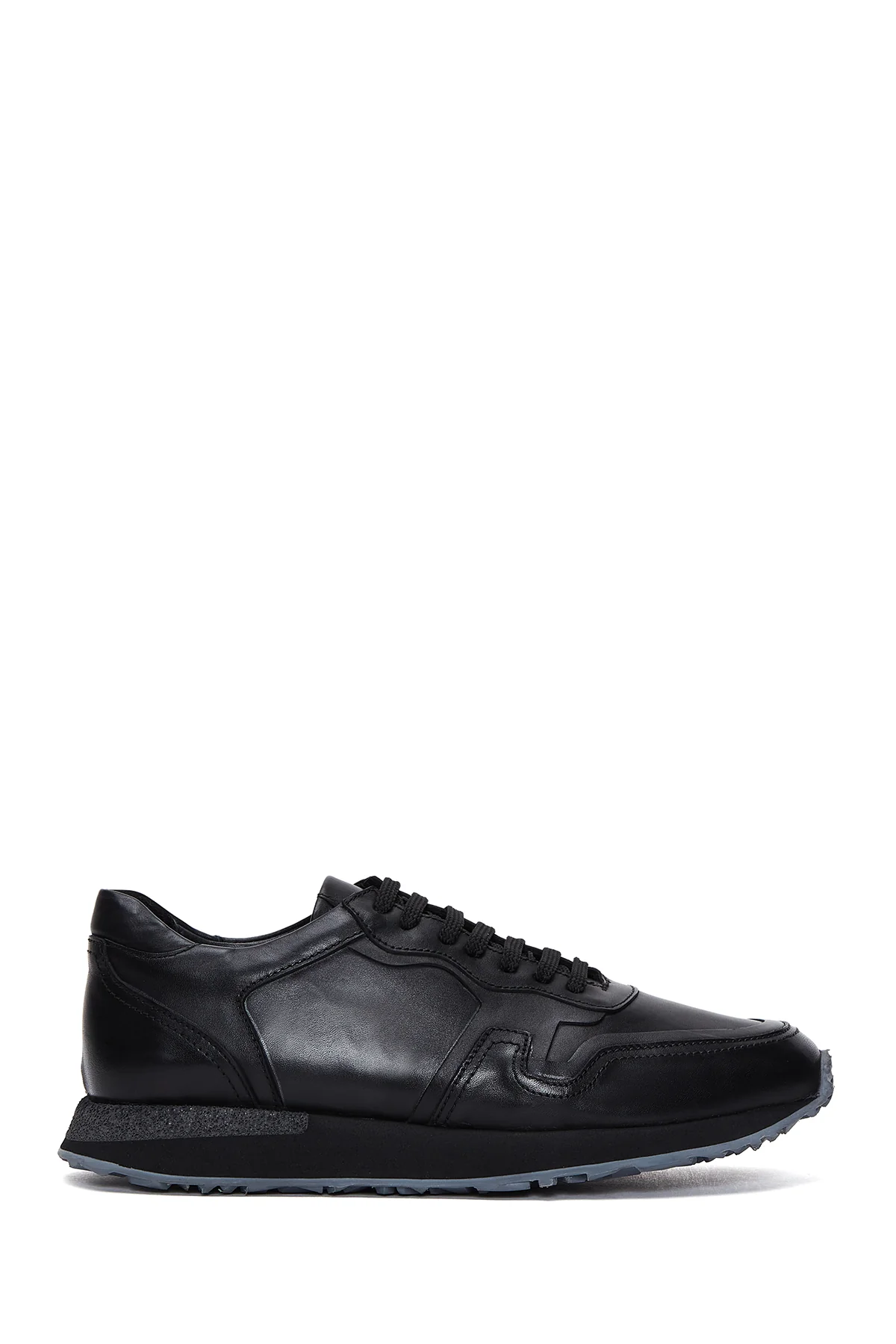 Erkek Siyah Deri Sneaker