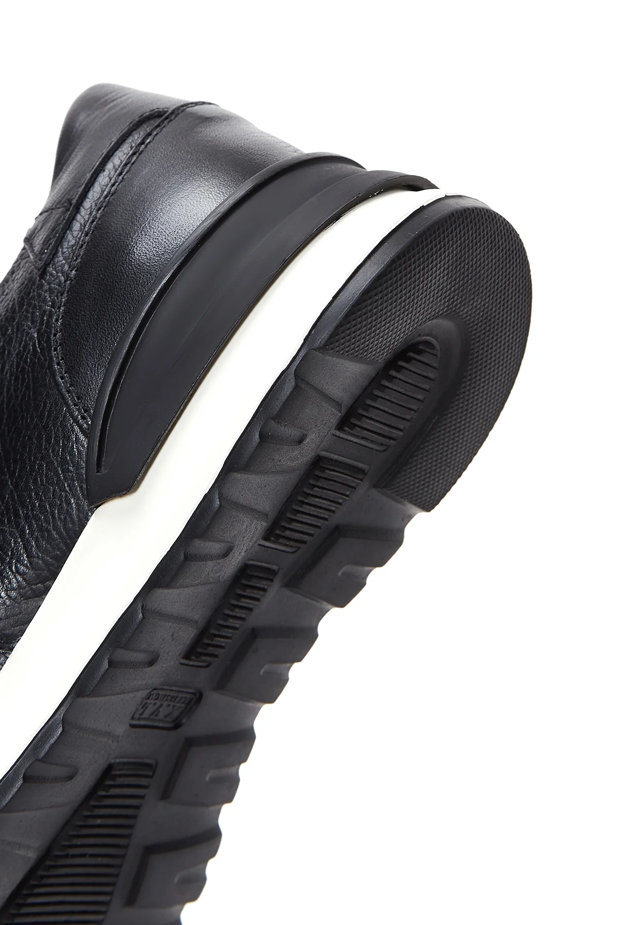Erkek Siyah Deri Sneaker - Image 8