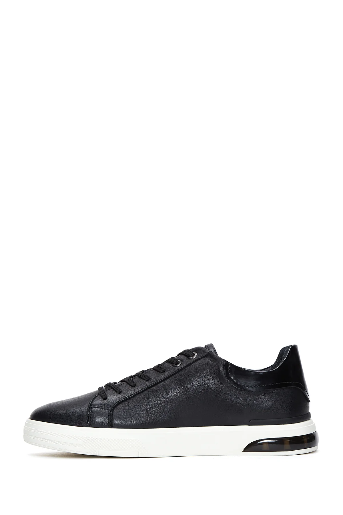 Erkek Siyah Deri Sneaker - Image 2