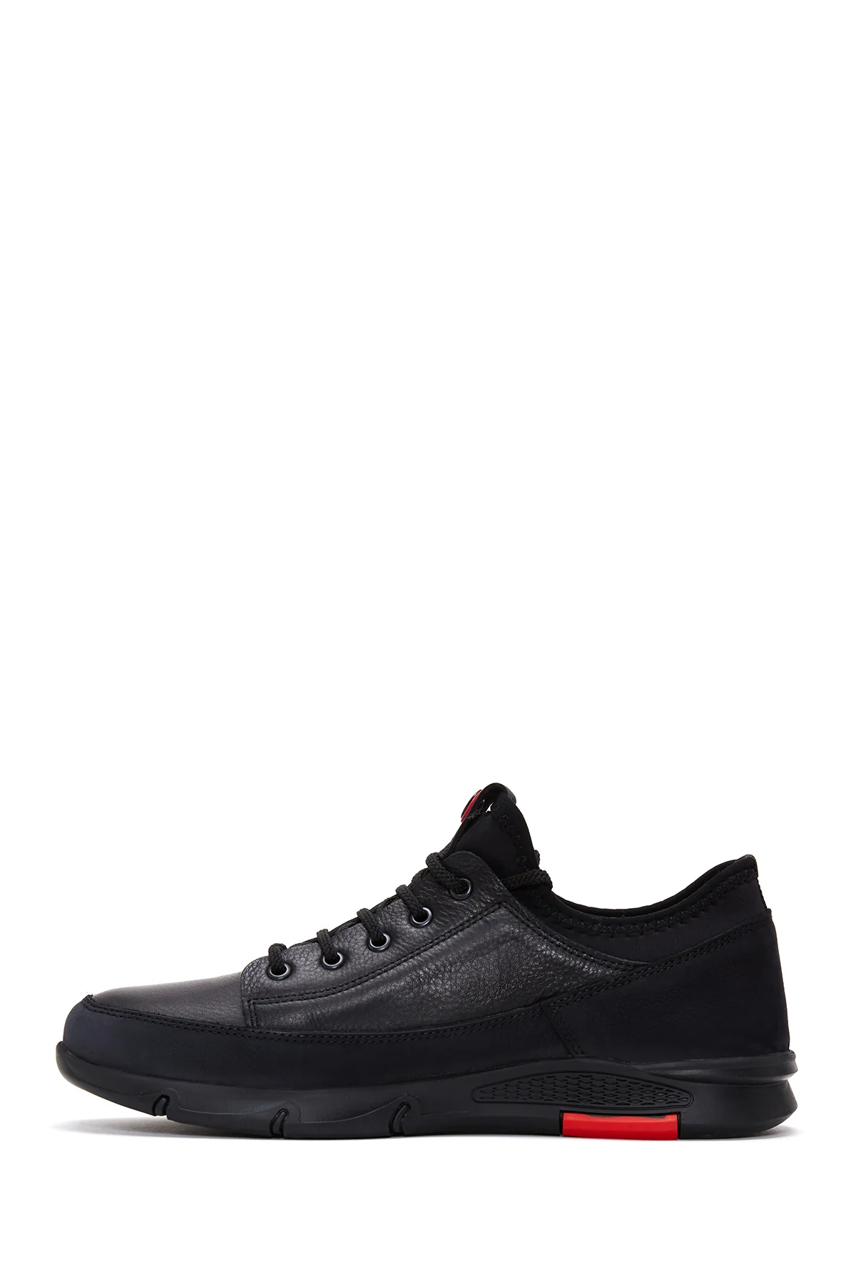 Erkek Siyah Deri Sneaker - Image 2