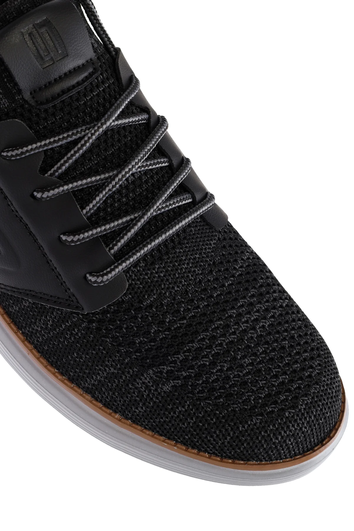 Erkek Siyah Kumaş Sneaker - Image 9