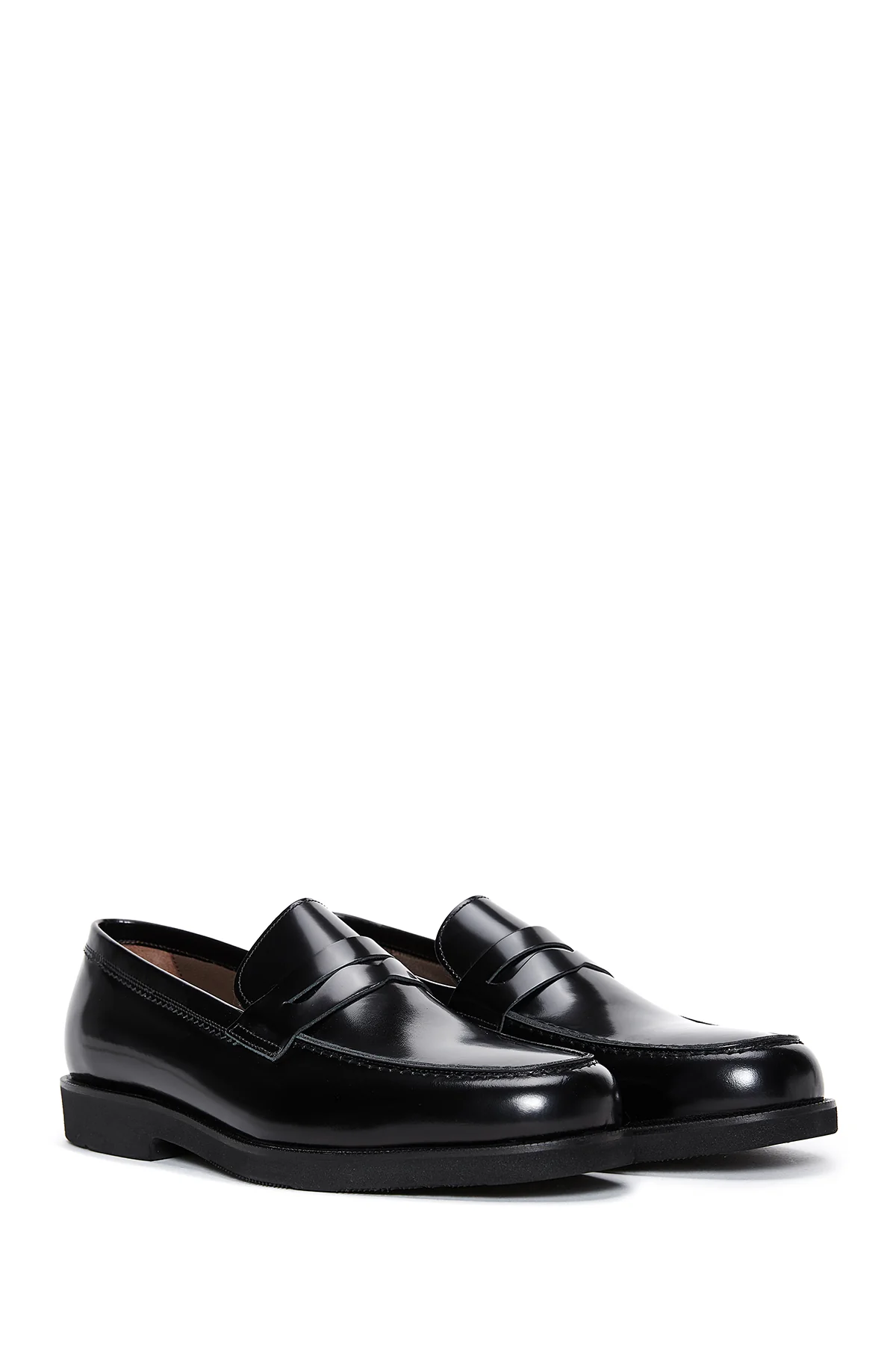 Erkek Siyah Rugan Deri Klasik Loafer - Image 3