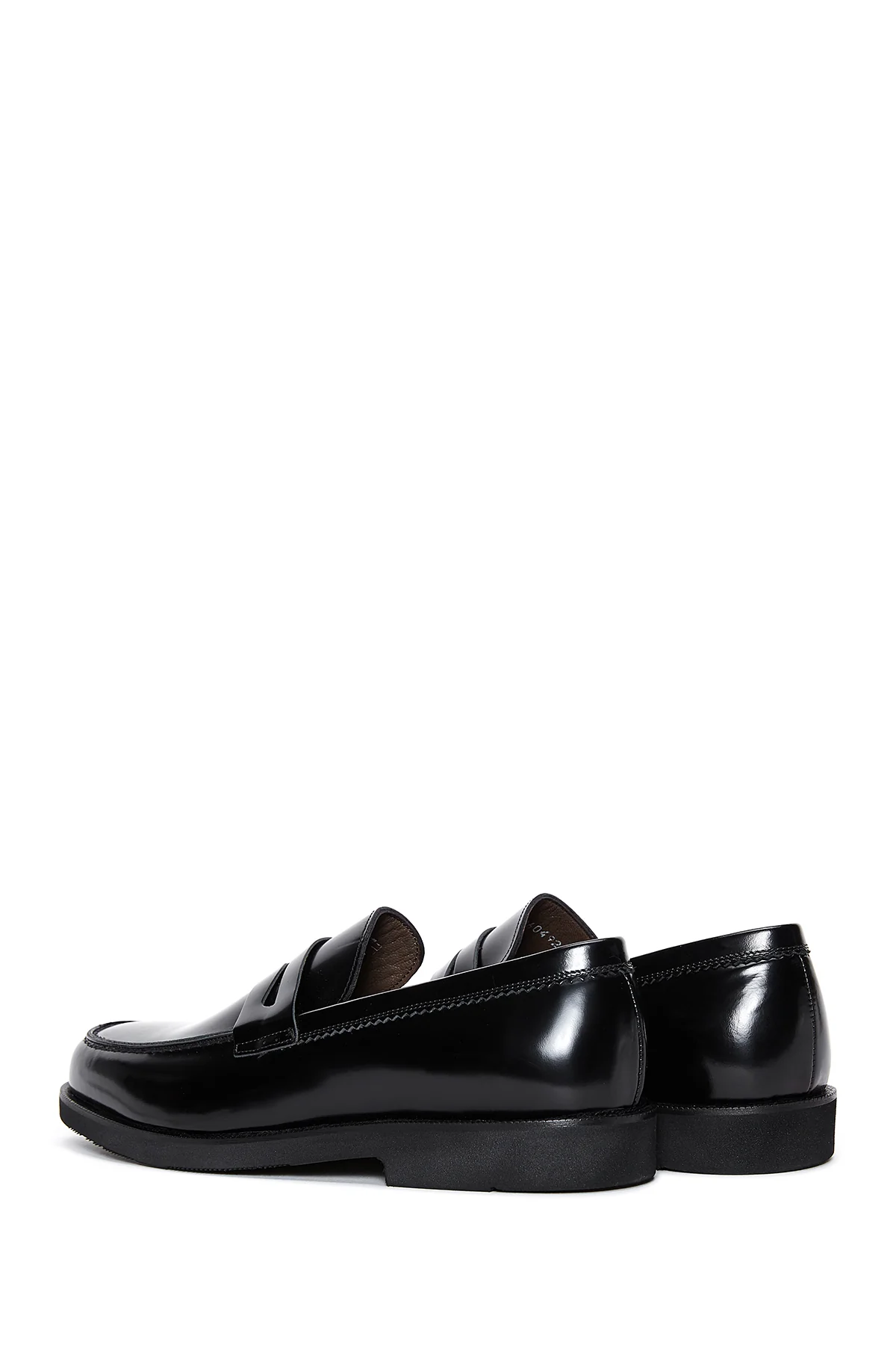 Erkek Siyah Rugan Deri Klasik Loafer - Image 5