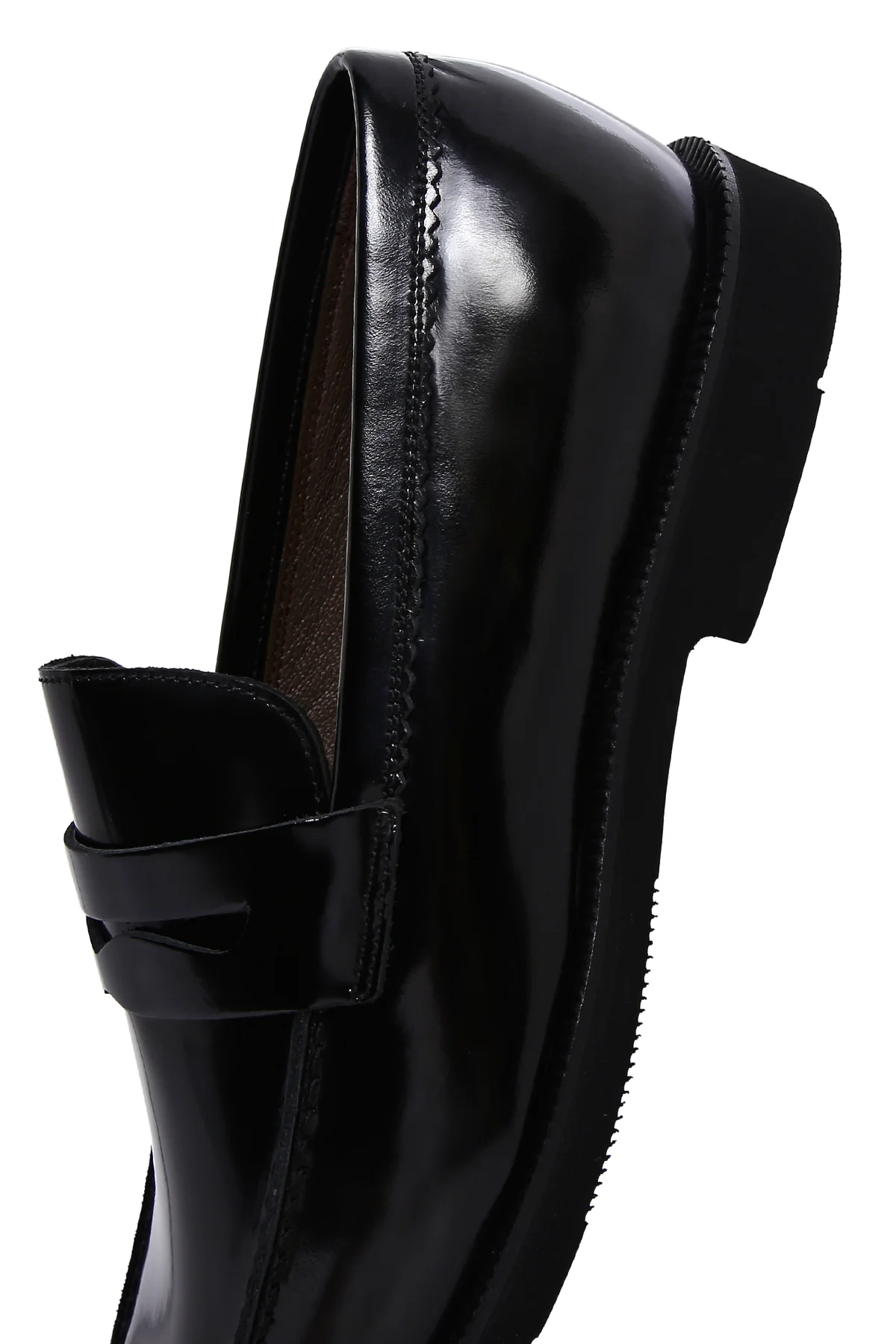 Erkek Siyah Rugan Deri Klasik Loafer - Image 9