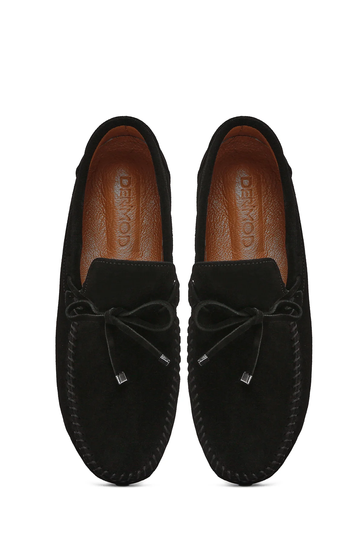 Erkek Siyah Süet Deri Casual Loafer - Image 7
