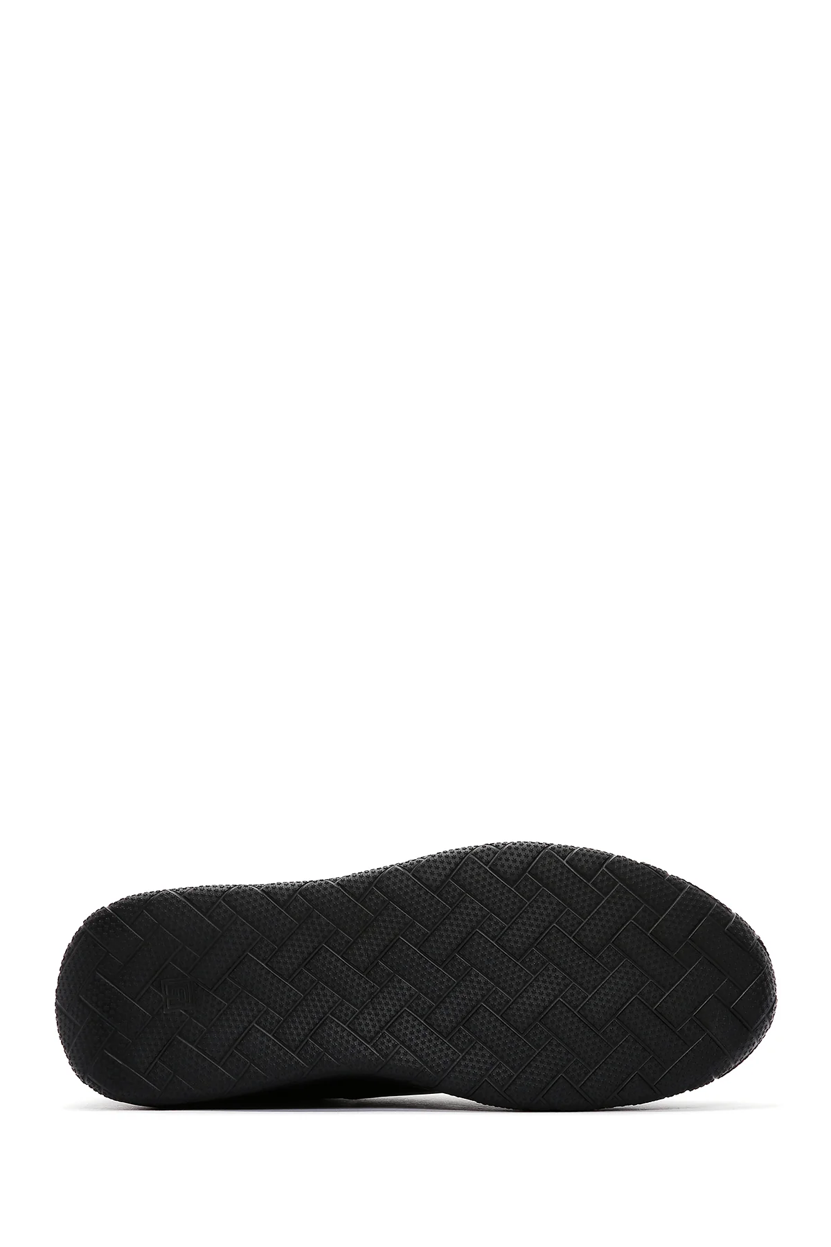 Erkek Siyah Süet Deri Kalın Tabanlı Sneaker - Image 4