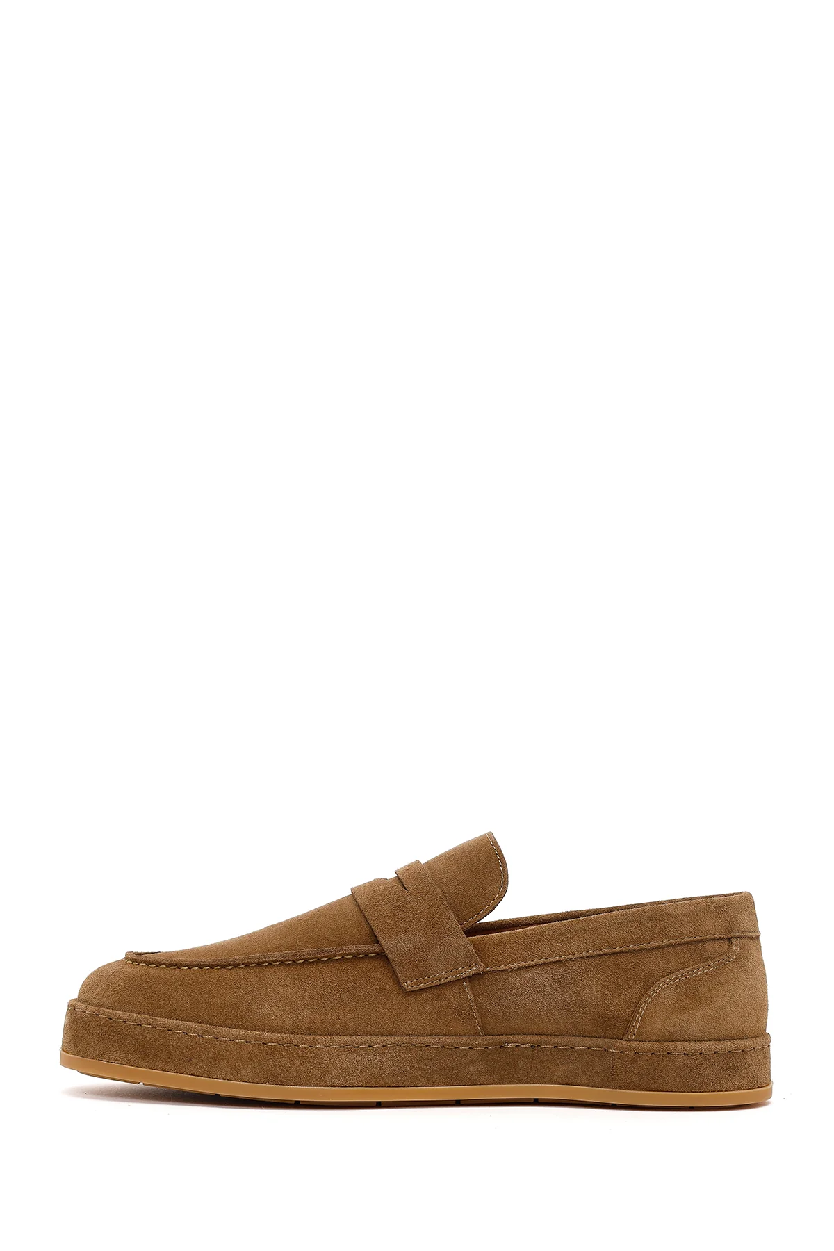 Erkek Taba Süet Deri Loafer - Image 4