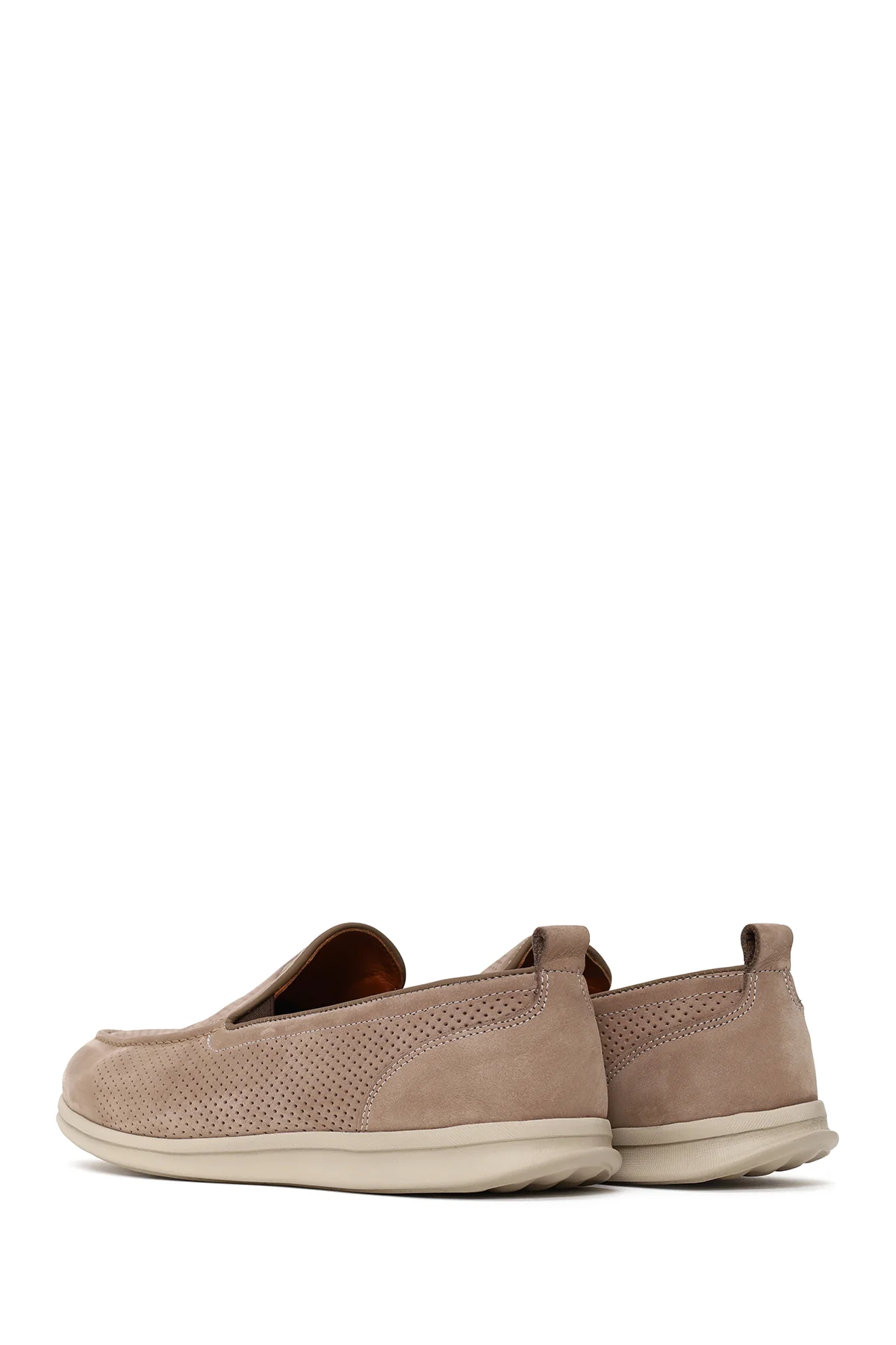 Erkek Vizon Nubuk Deri Loafer - Image 6