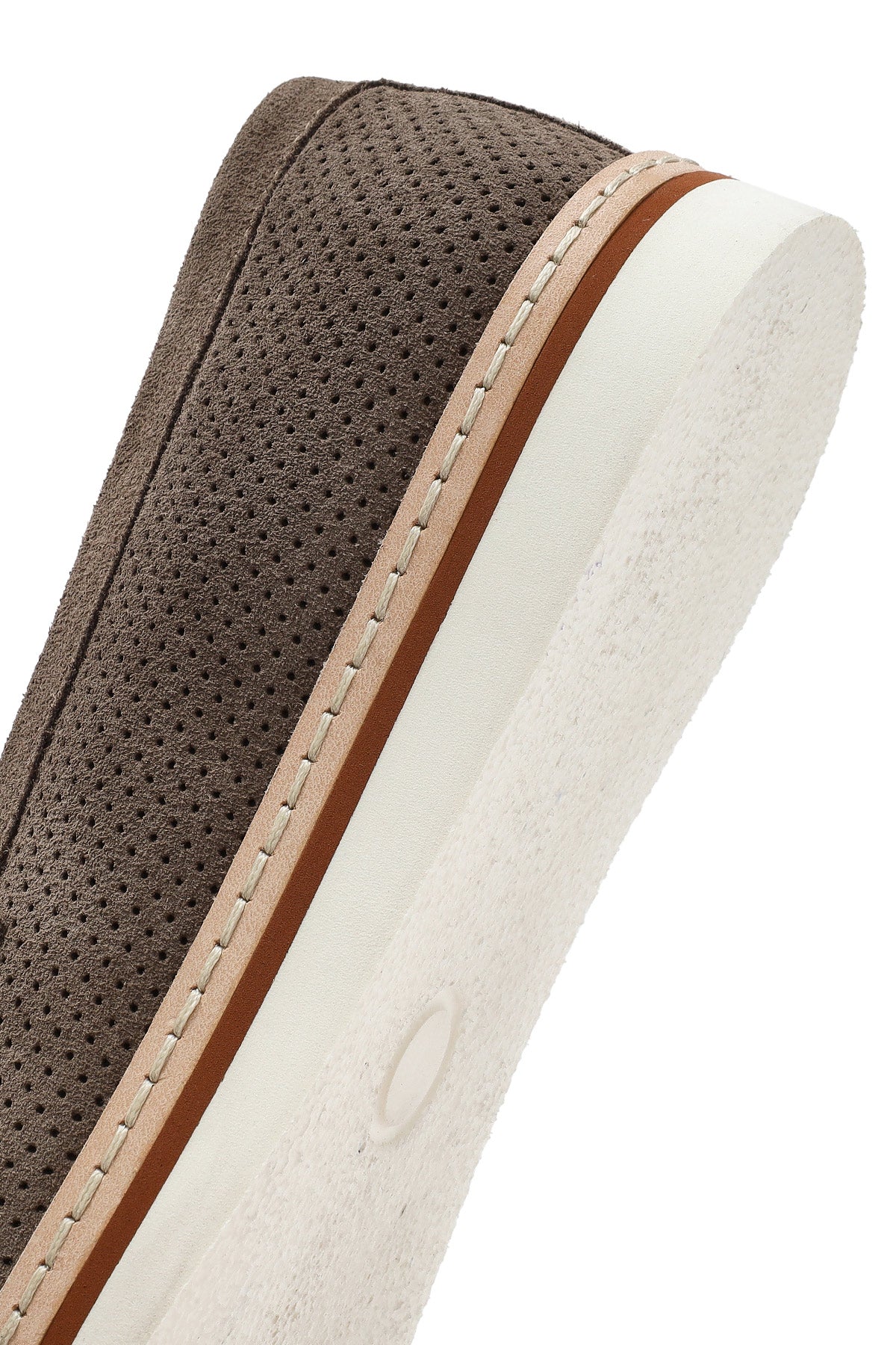 Erkek Vizon Süet Deri Casual Loafer - Image 8