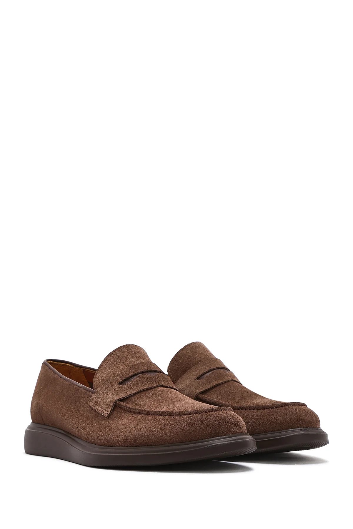 Erkek Vizon Süet Deri Loafer - Image 3