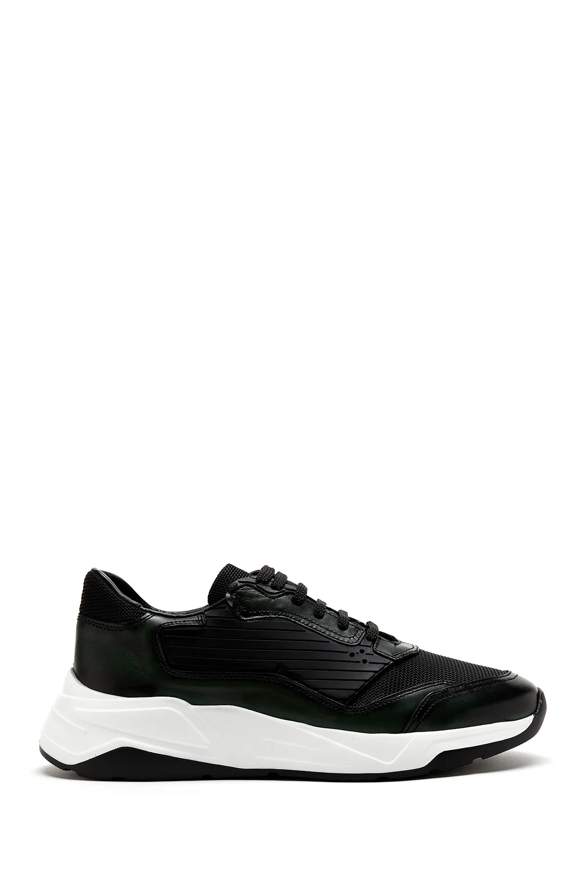 Erkek Yeşil Deri Sneaker