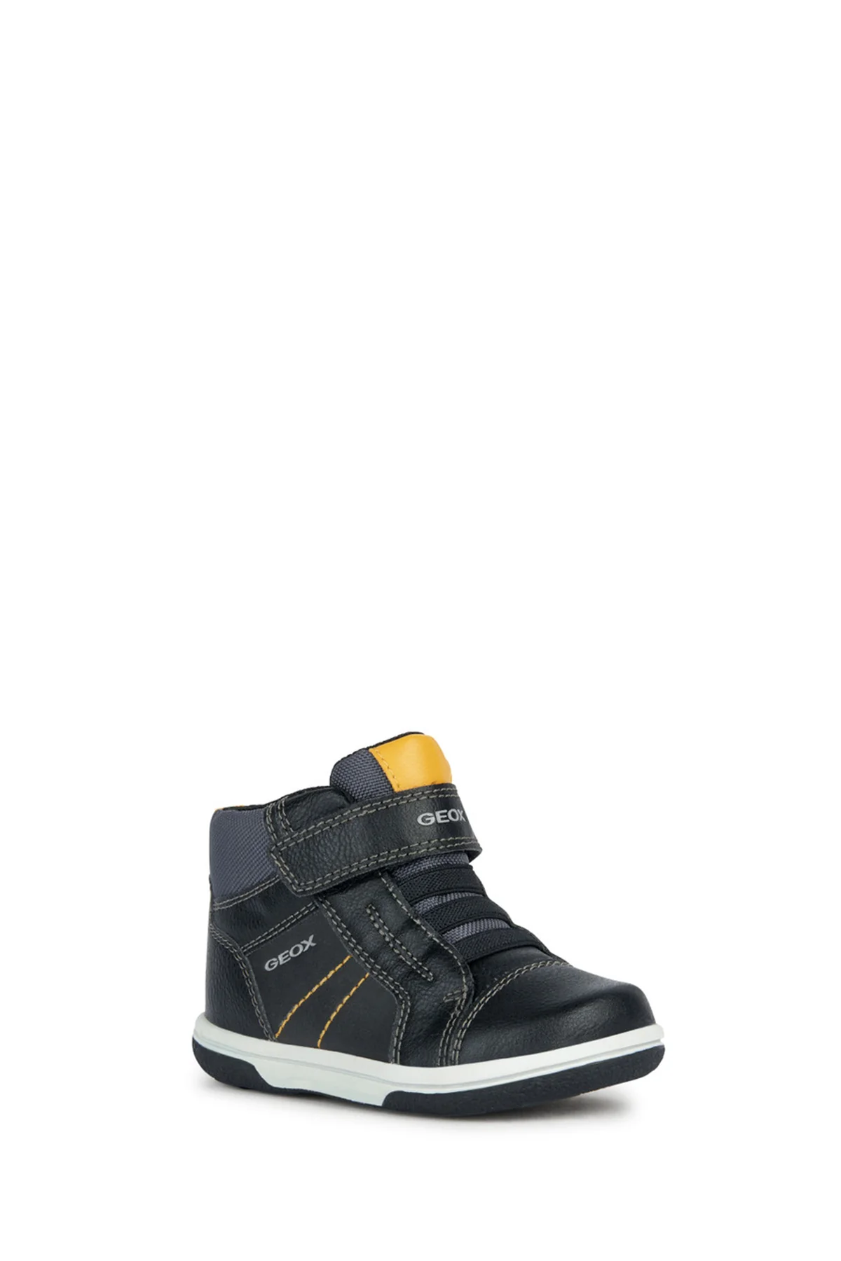 Geox Erkek Bebek Siyah Bantlı Deri Sneaker - Image 2
