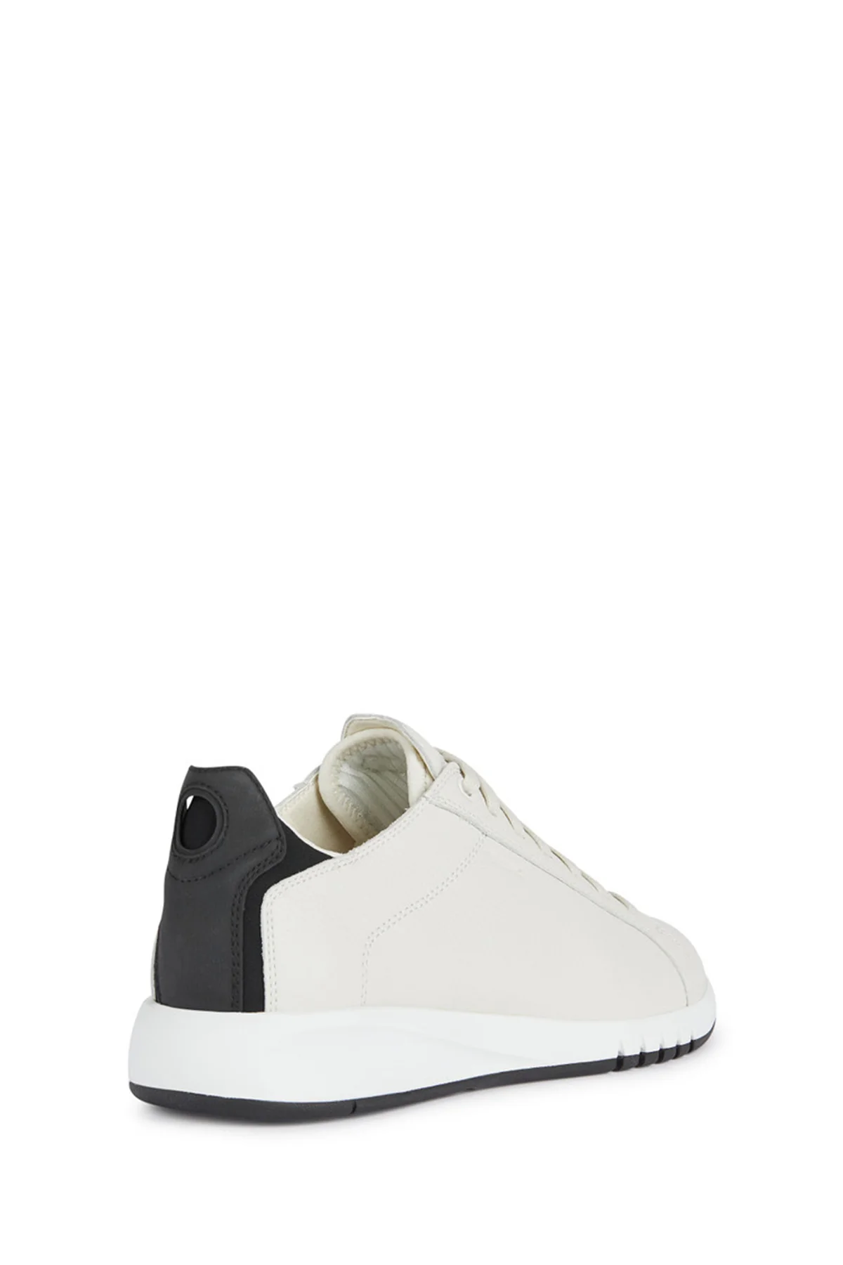Geox Erkek Beyaz U Aerantis A - Tumb Bağcıklı Deri Sneaker - Image 5
