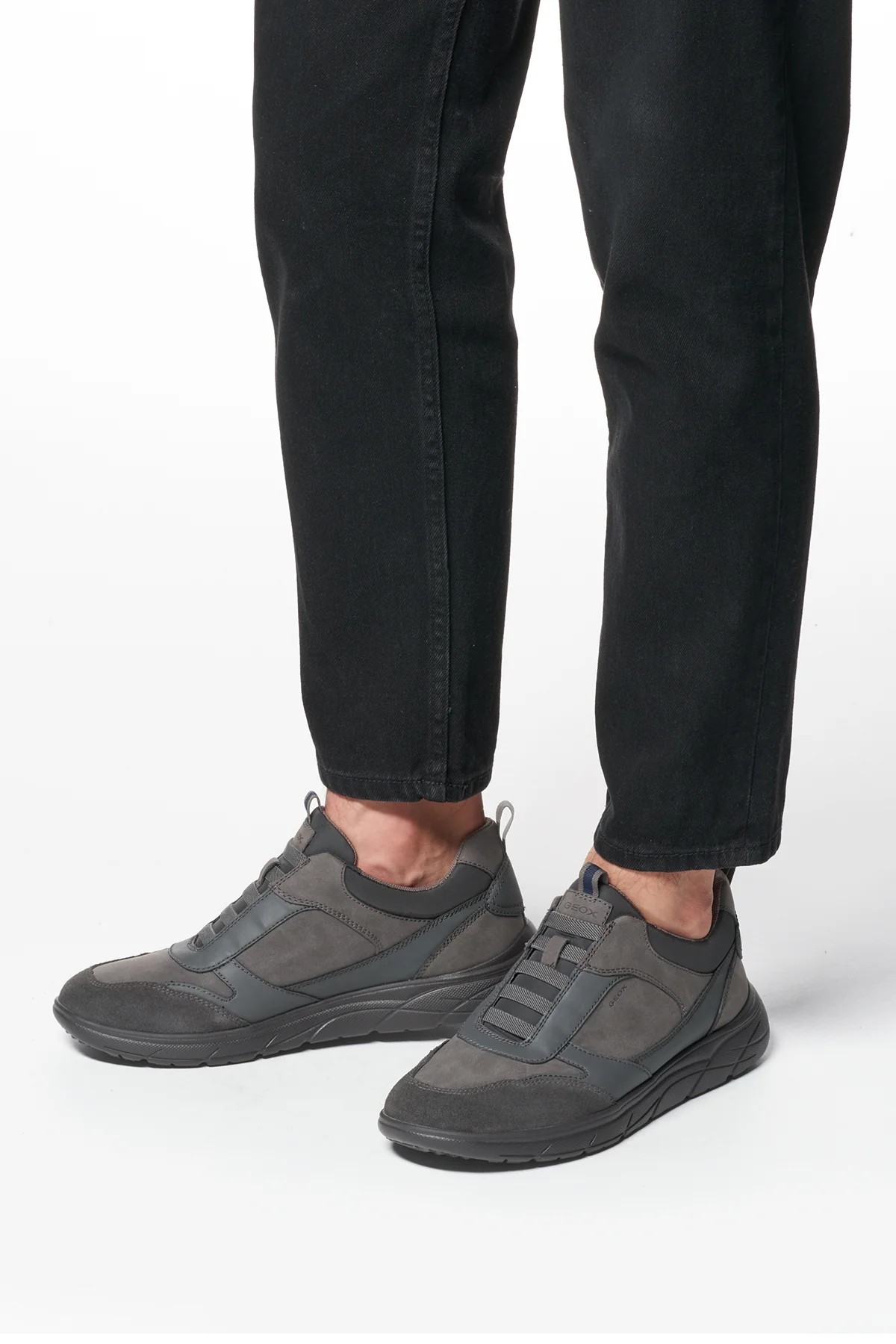 Geox Erkek Gri Portello Sneaker - Image 4