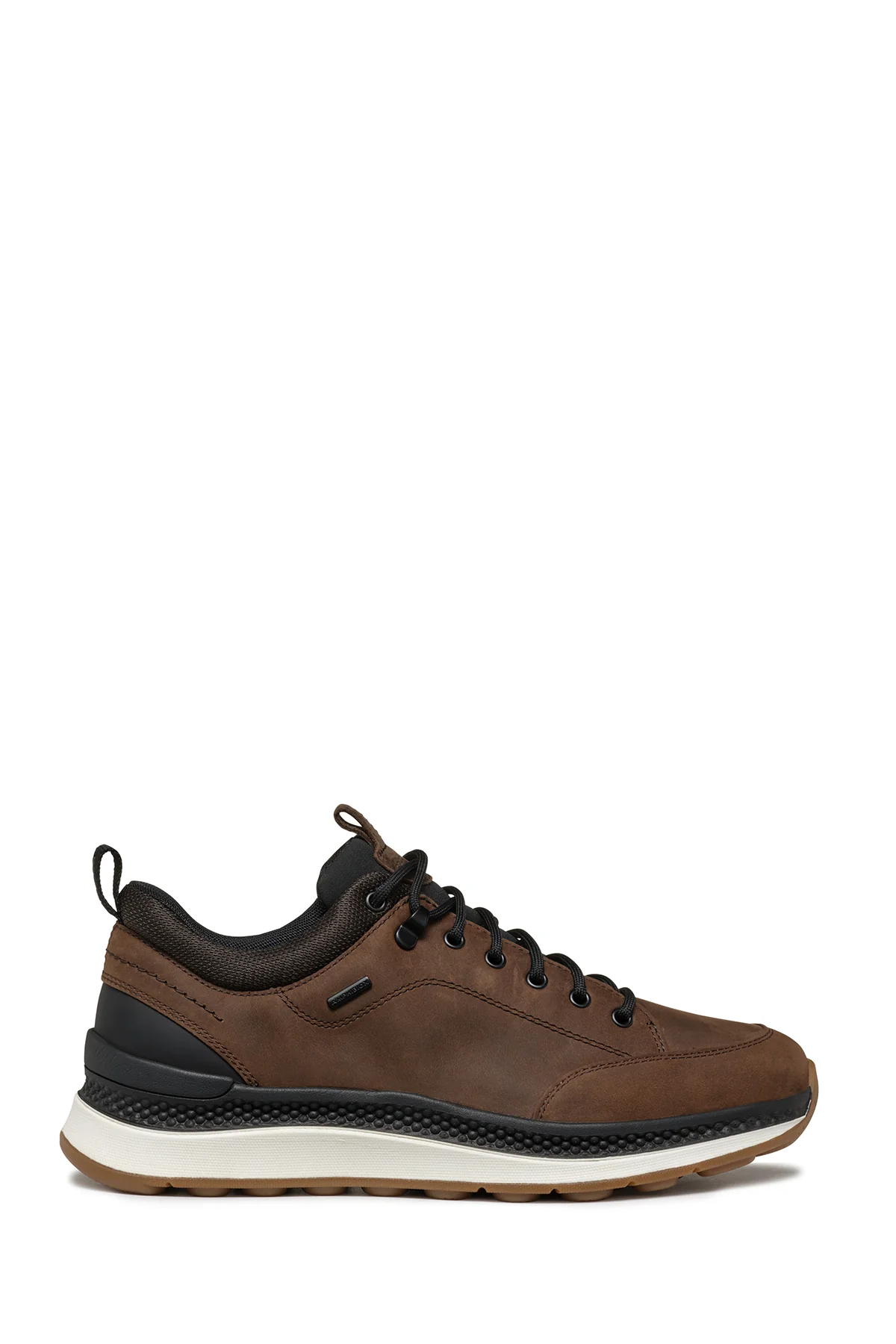 Geox Erkek Kahverengi U Spherica Actif Bağcıklı Waterproof Deri Sneaker