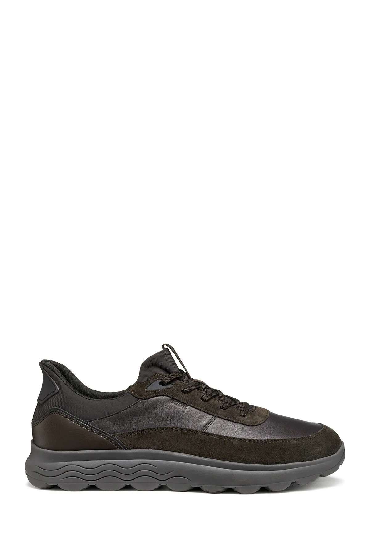 Geox Erkek Kahverengi U Spherıca Plus A - Nappa+Sued Bağcıklı Süet Sneaker