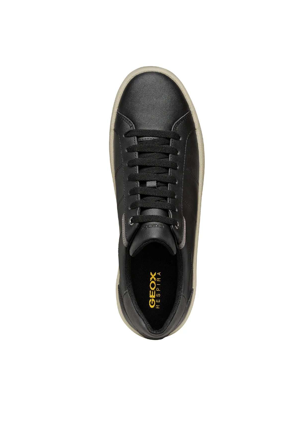 Geox Erkek Siyah Affile Bağcıklı Deri Sneaker - Image 9