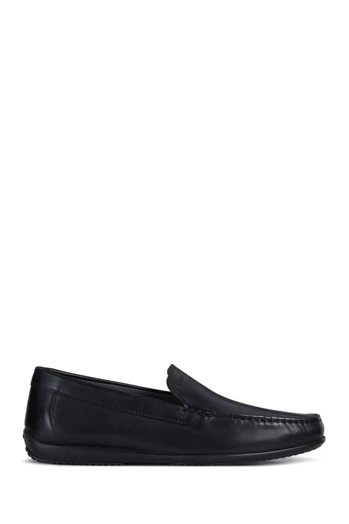 Geox Erkek Siyah Ascanio Deri Casual Loafer