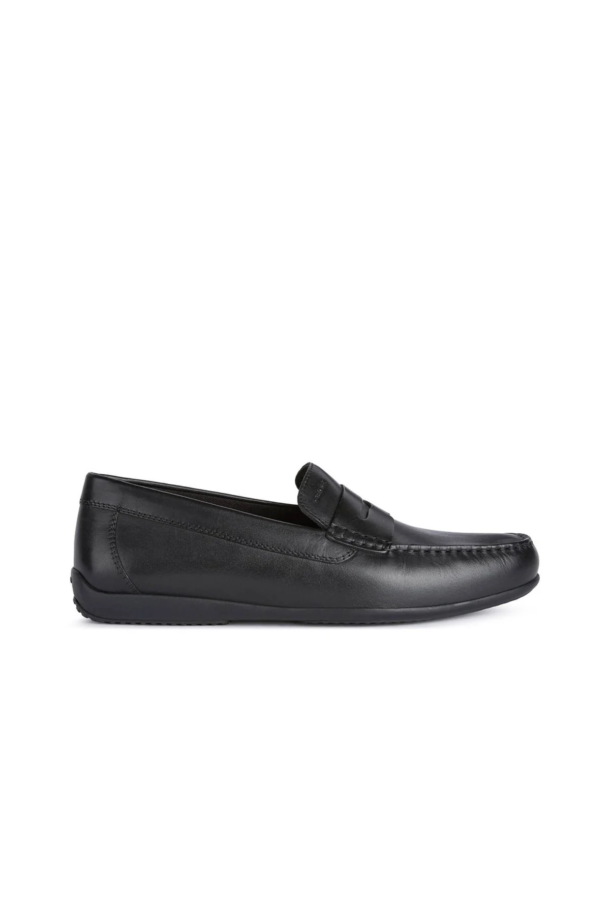 Geox Erkek Siyah Ascanio Deri Casual Loafer
