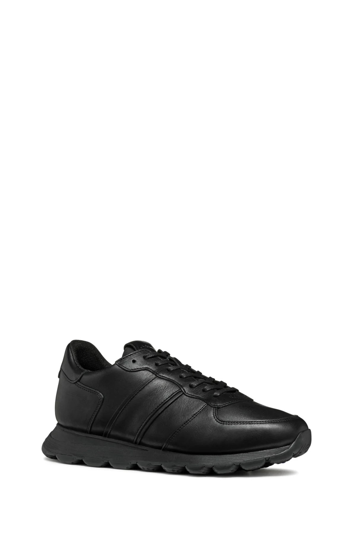Geox Erkek Siyah Bağcıklı Deri Sneaker - Image 2