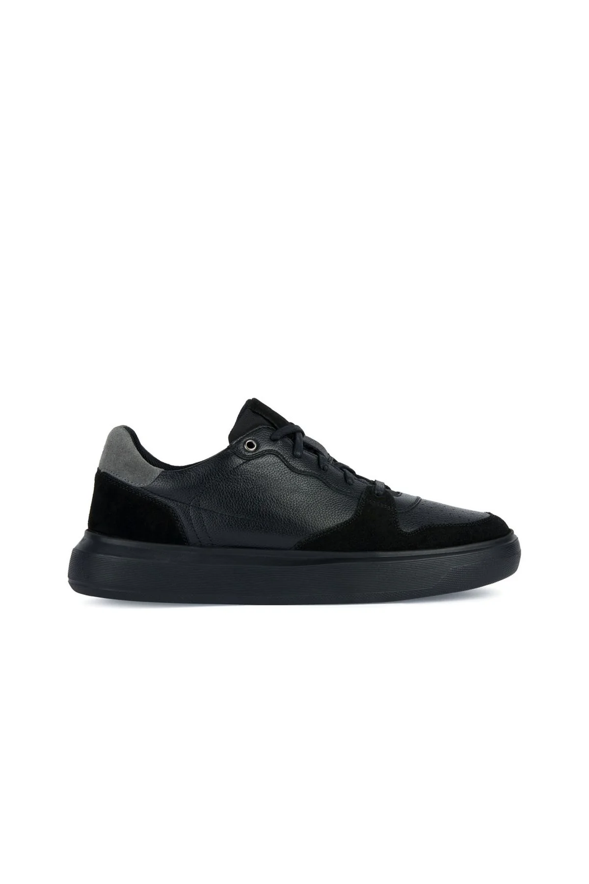 Geox Erkek Siyah Deiven Bağcıklı Deri Sneaker