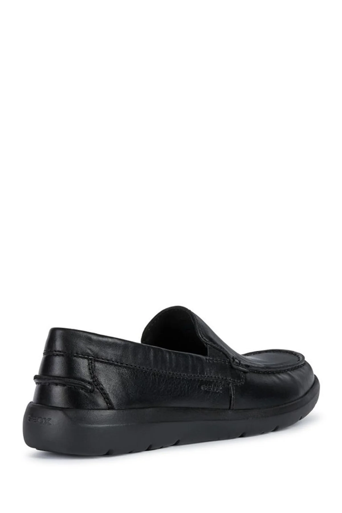 Geox Erkek Siyah Leitan Deri Casual Loafer - Image 2