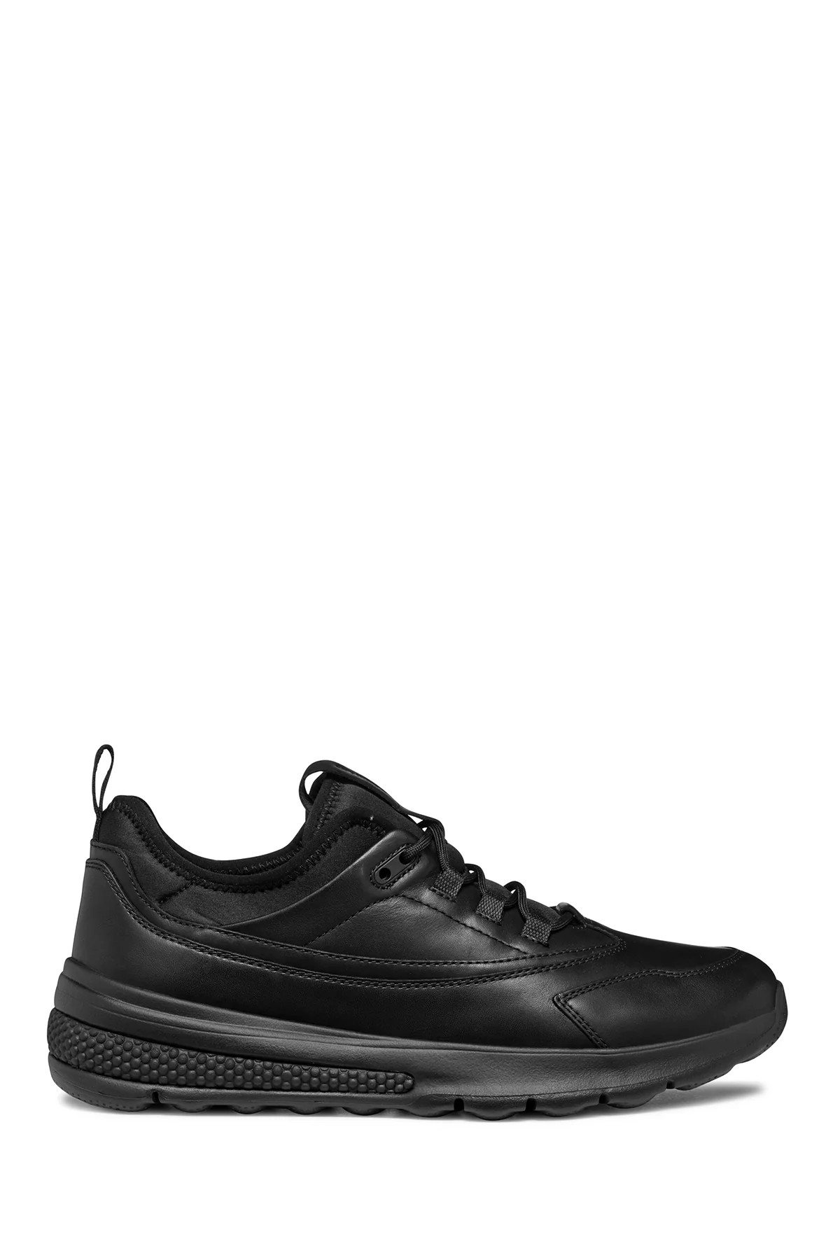 Geox Erkek Siyah Spherica Bağcıklı Deri Sneaker