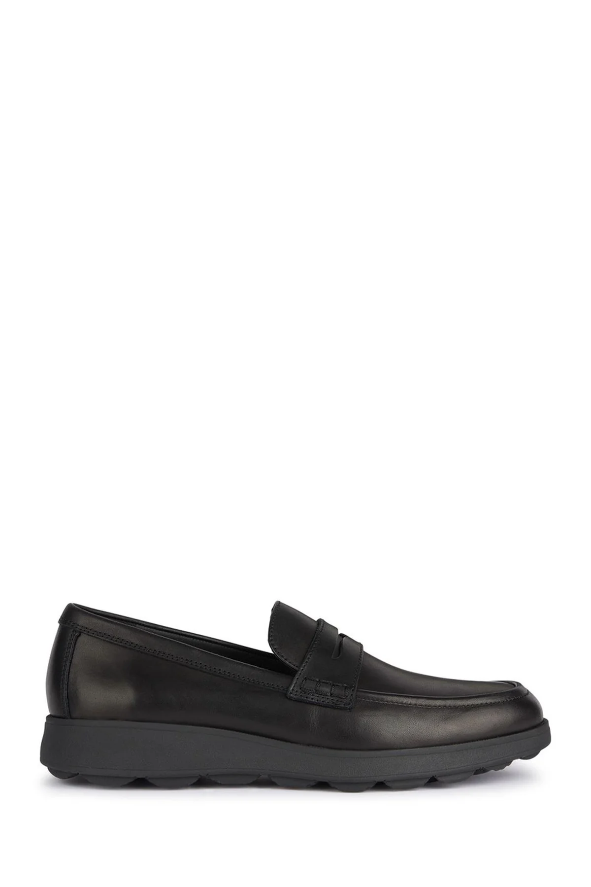 Geox Erkek Siyah Spherica Ec10 Deri Casual Loafer